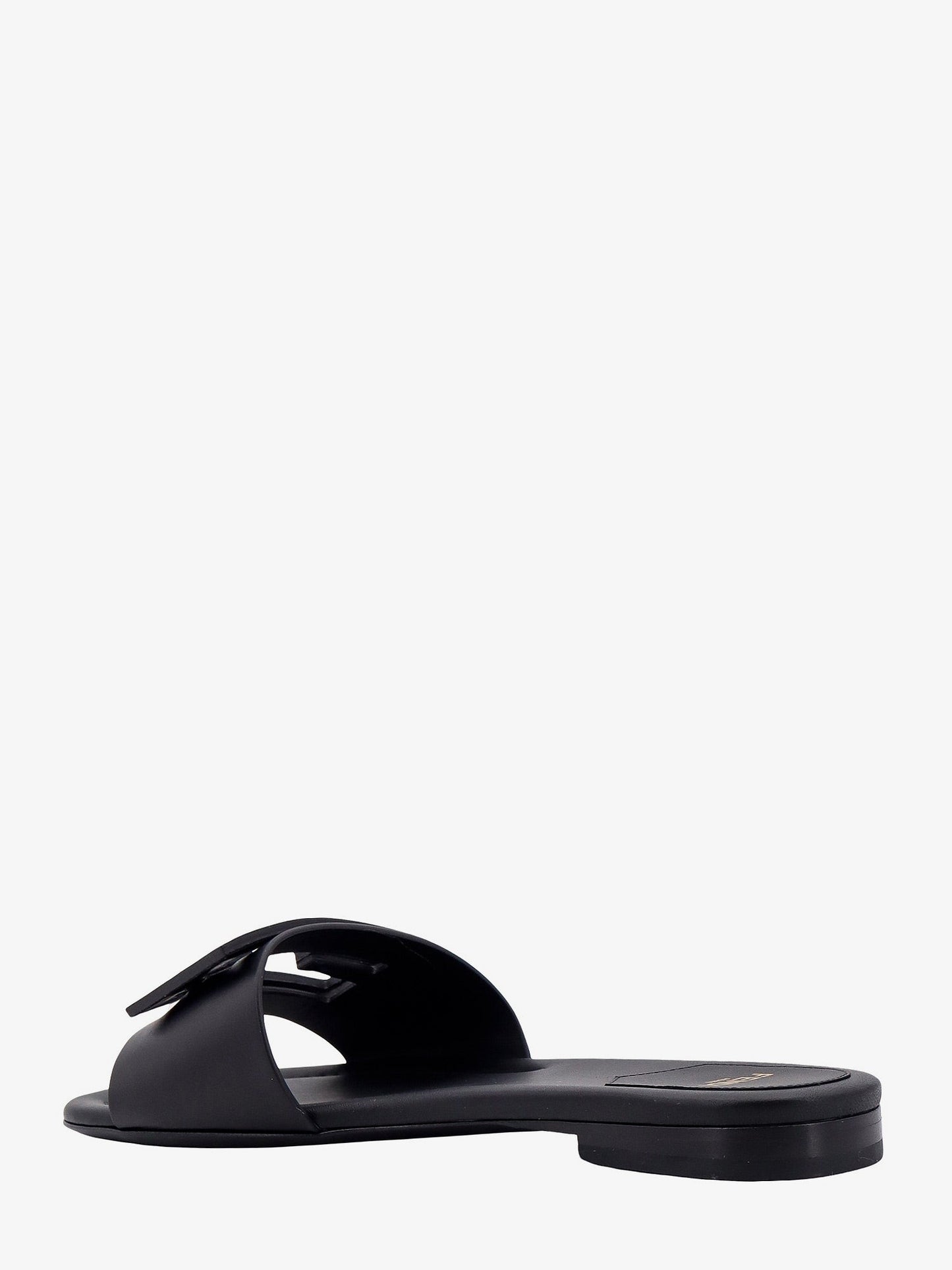 Fendi Baguette Leather Slides
