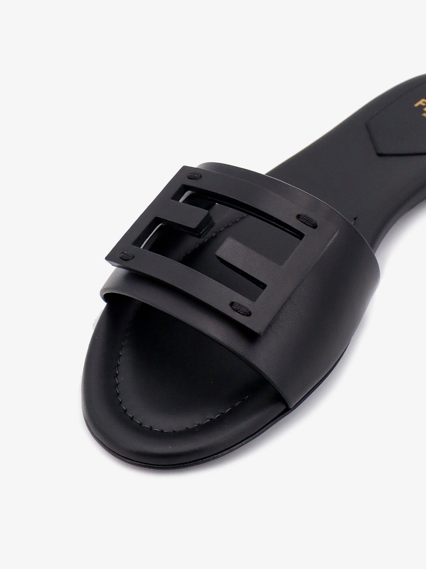 Fendi Baguette Leather Slides