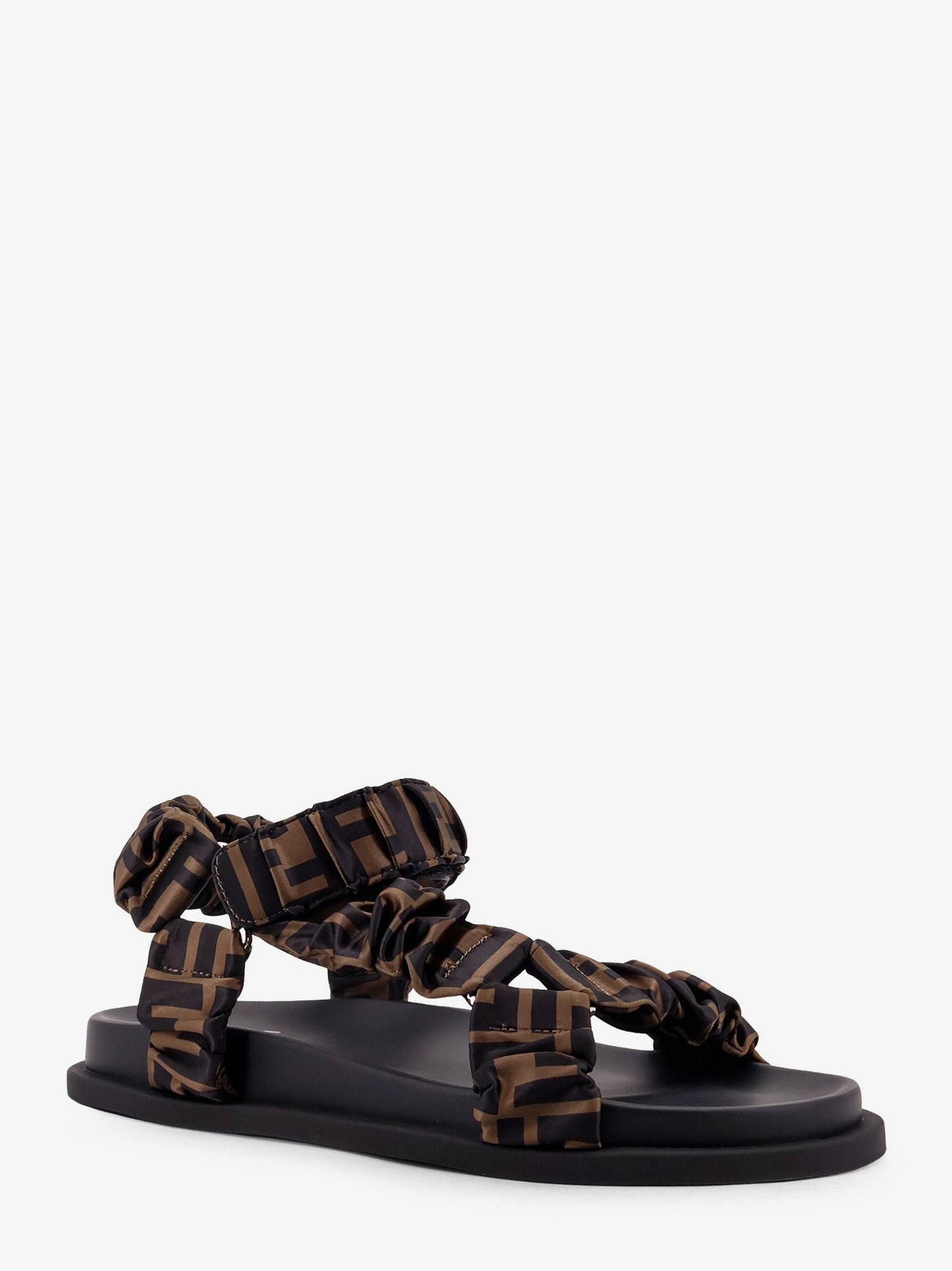 Fendi Feel Elastic Sandals With Ff Motif