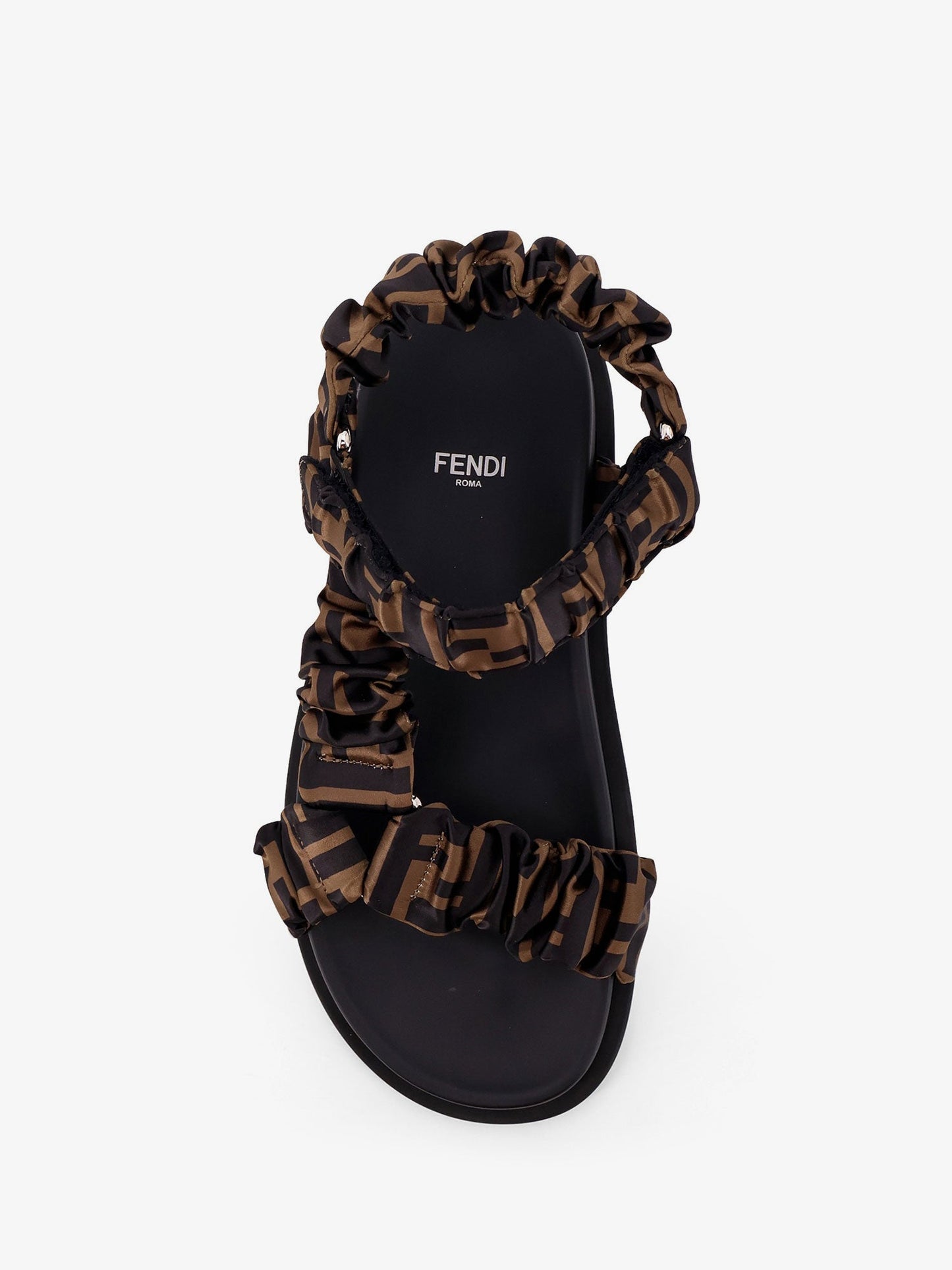 Fendi Feel Elastic Sandals With Ff Motif