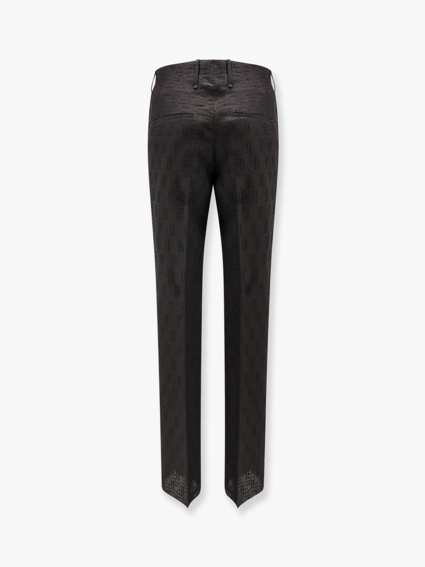 Fendi Ff Jacquard Linen Trouser