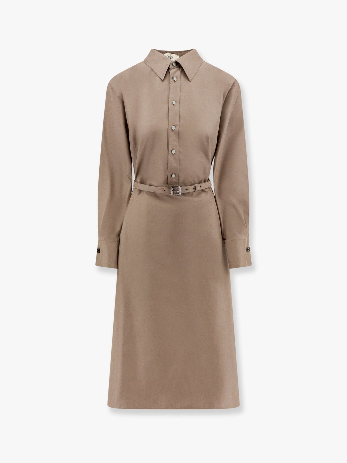 Fendi Cotton And Silk Chemisier Dress
