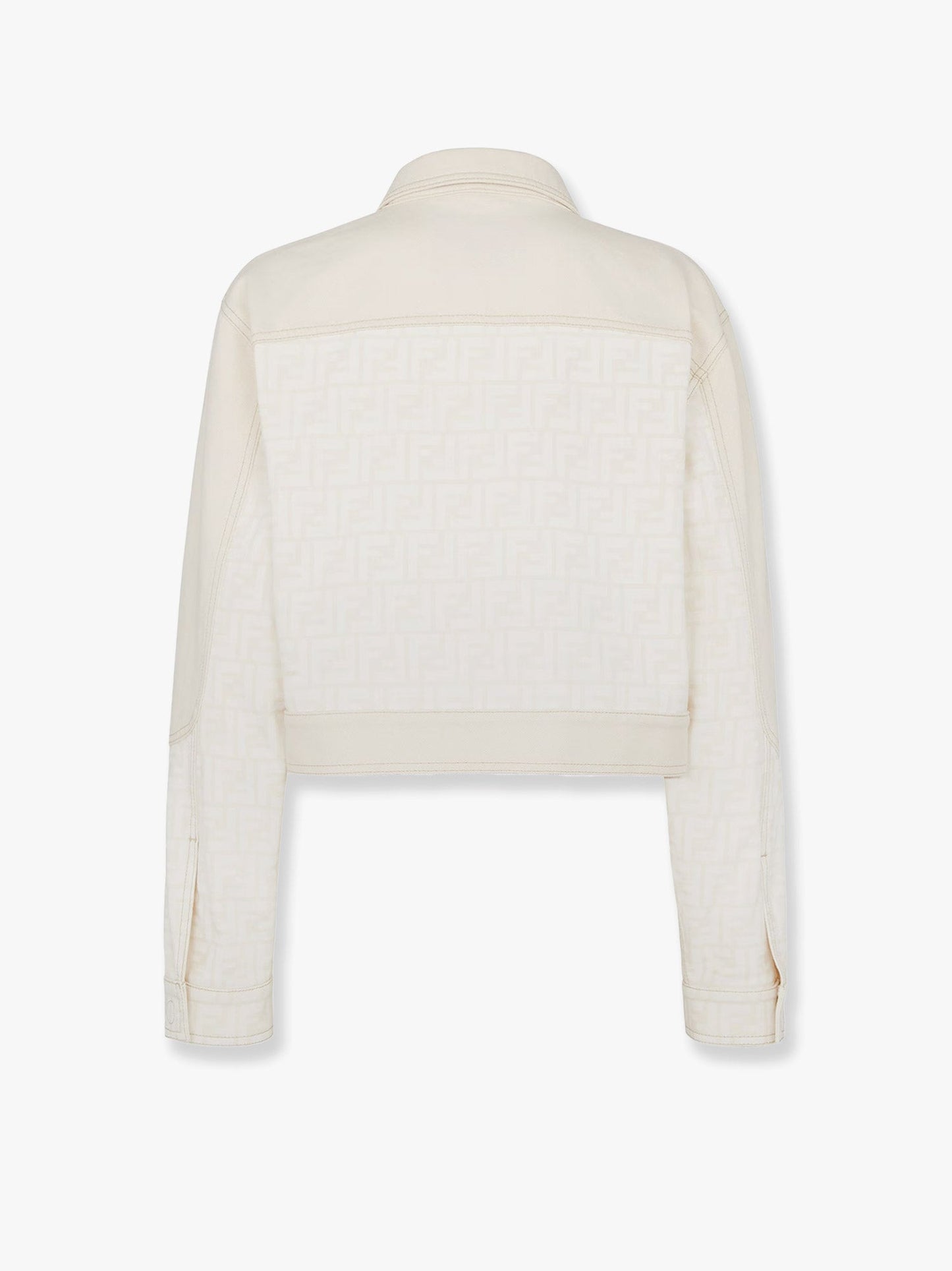 Fendi Ff Off White Denim Jacket