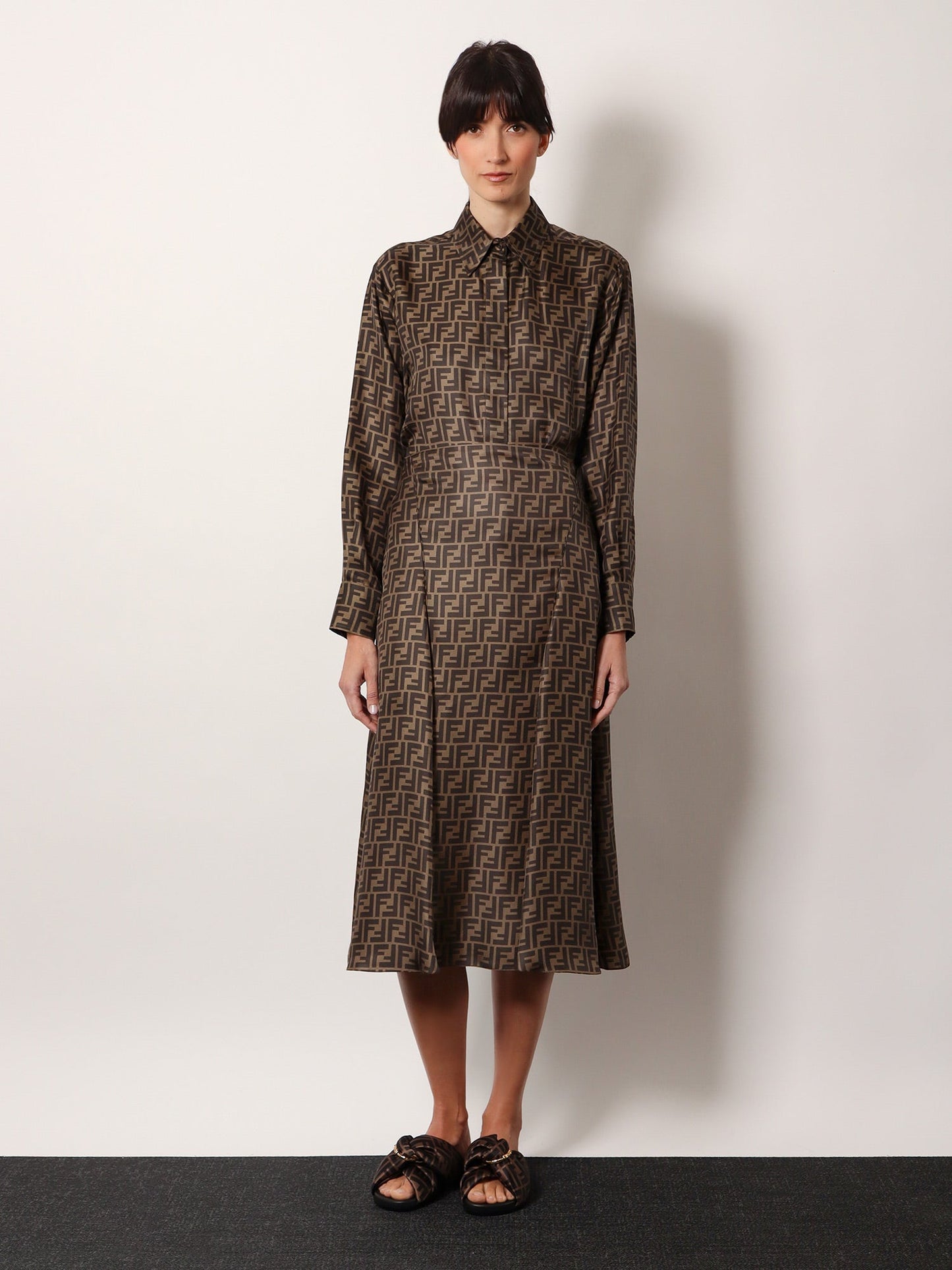 Fendi Ff Silk Skirt