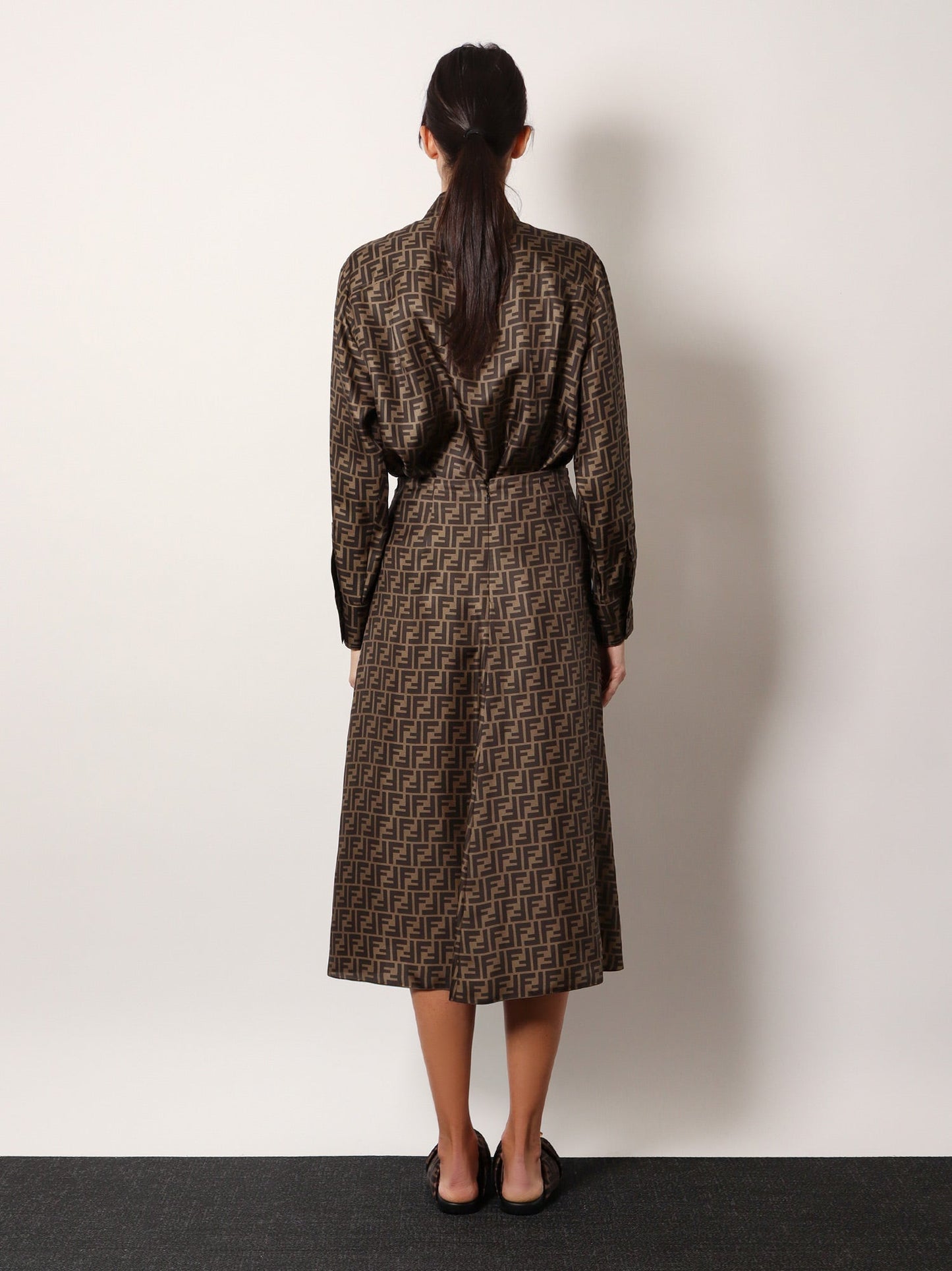 Fendi Ff Silk Skirt