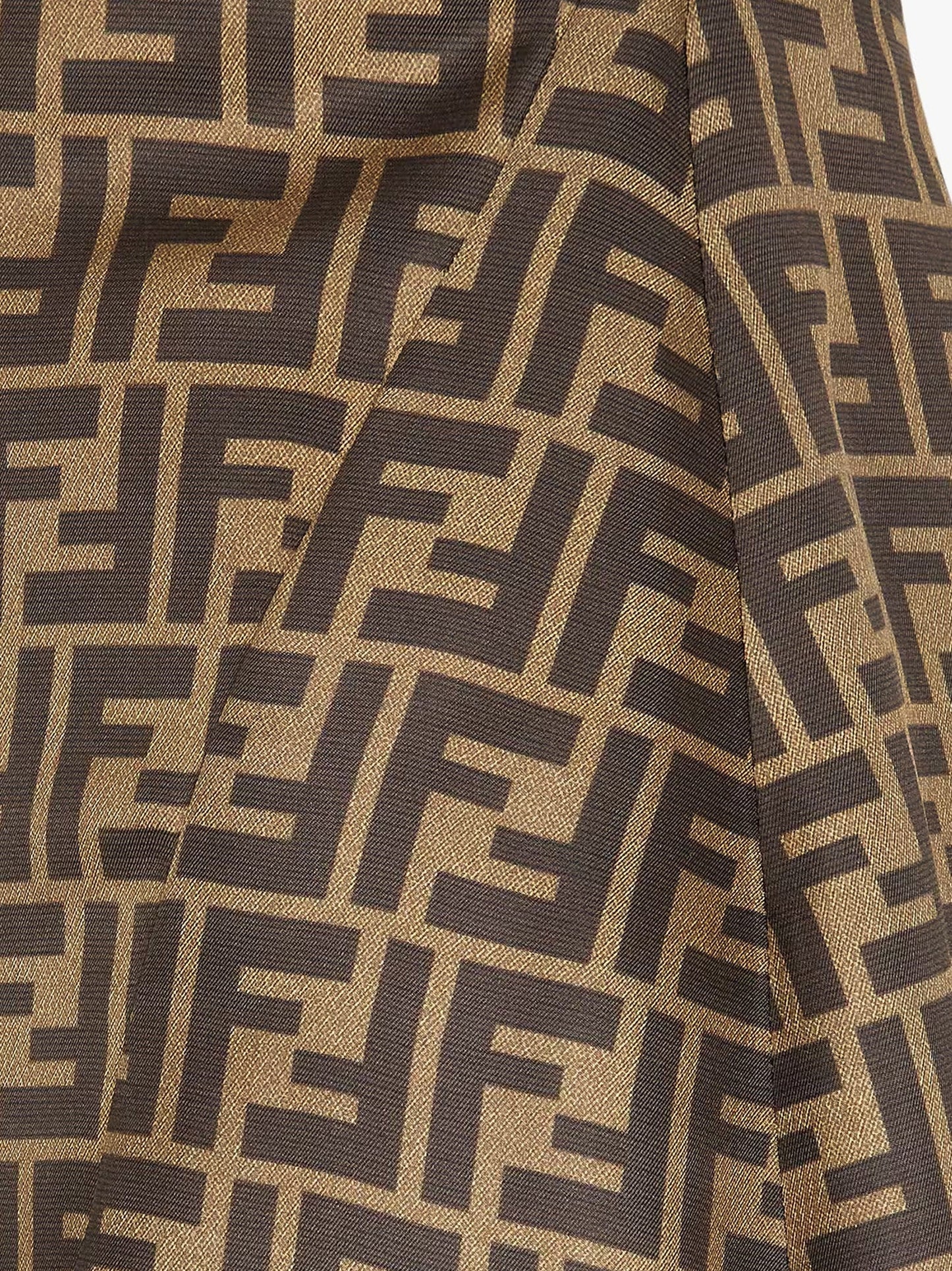 Fendi Ff Silk Skirt