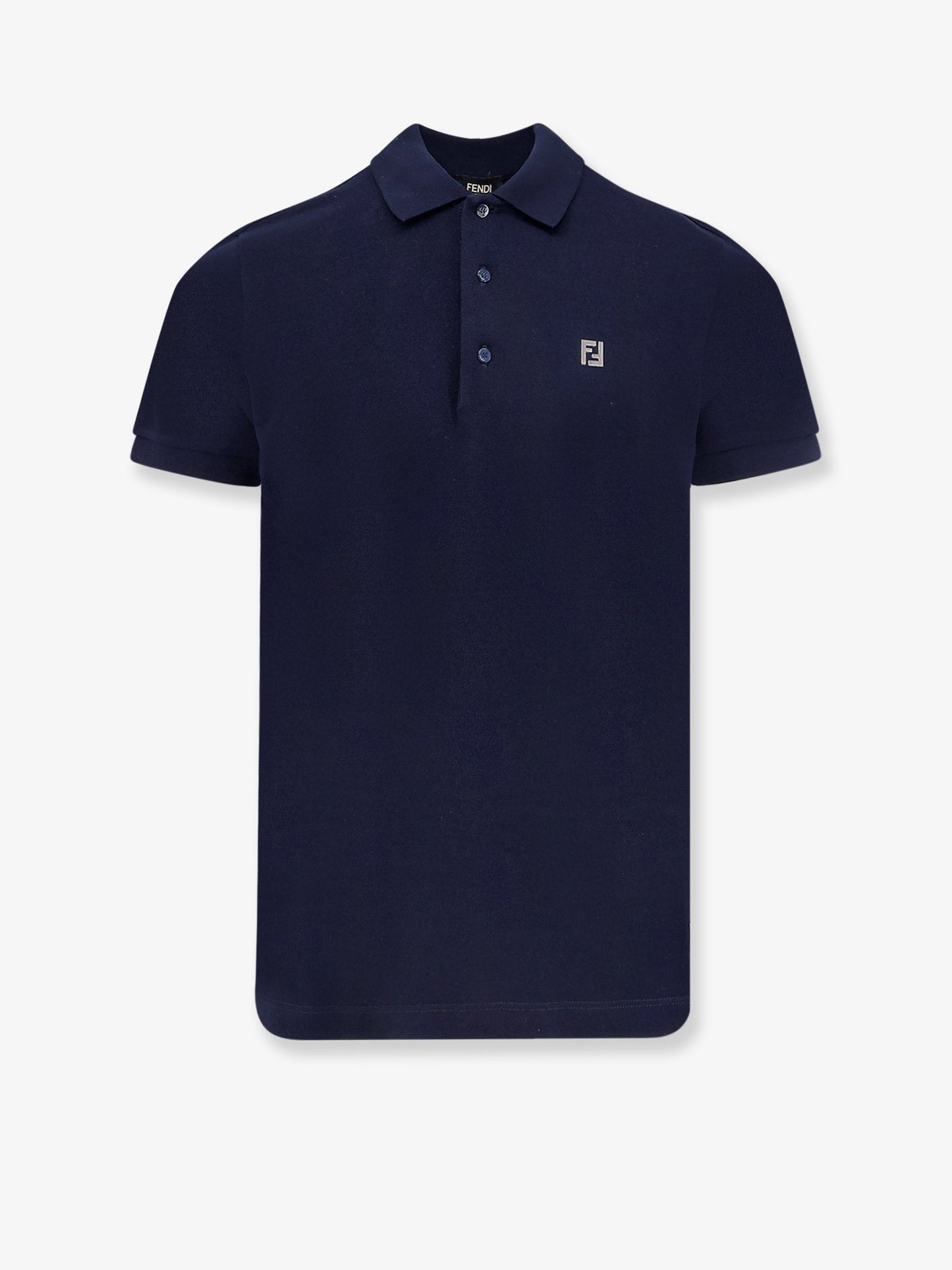 Fendi Cotton Polo Shirt With Ff Detail