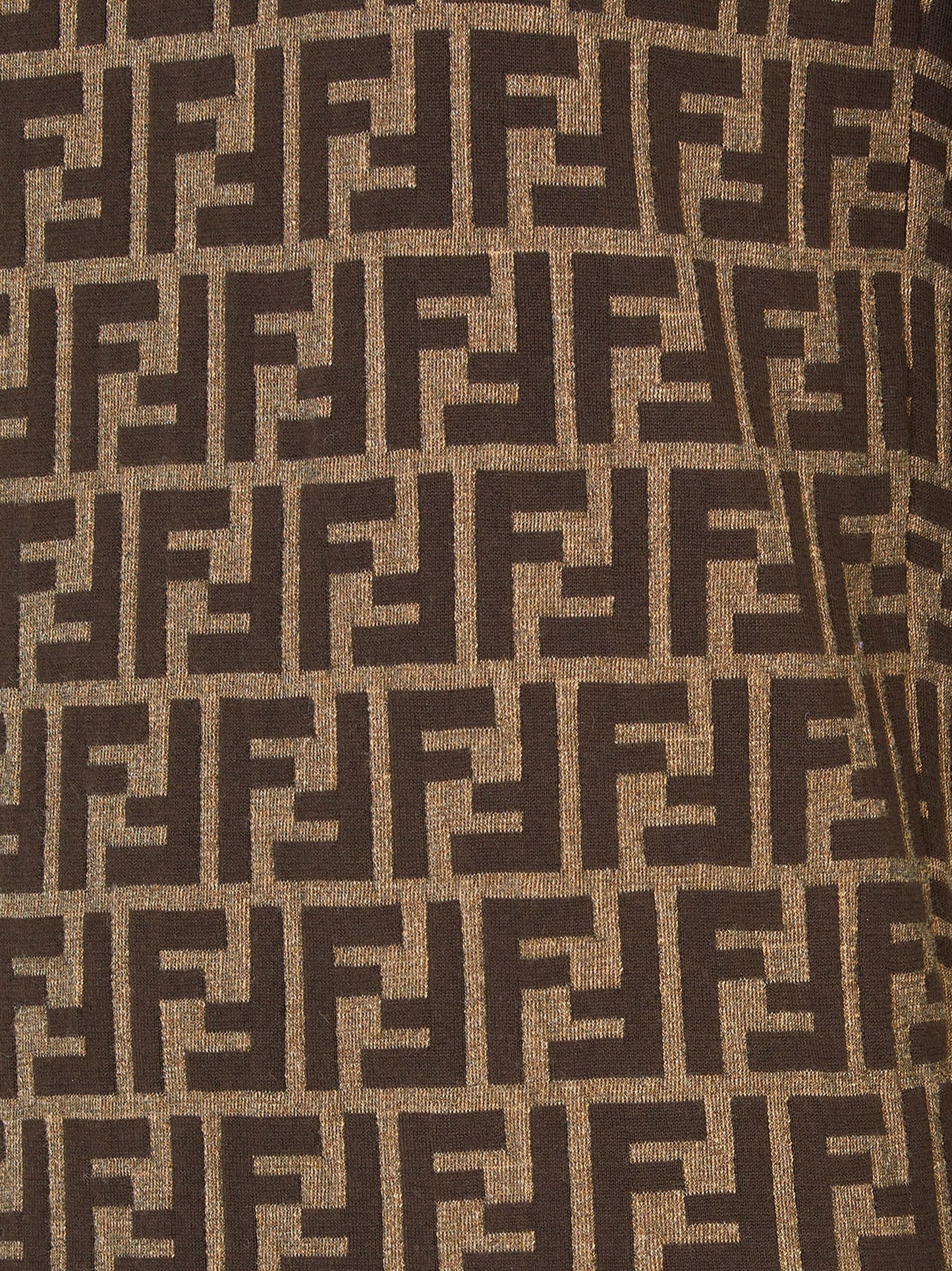 Fendi Cotton Dress With Ff Motif