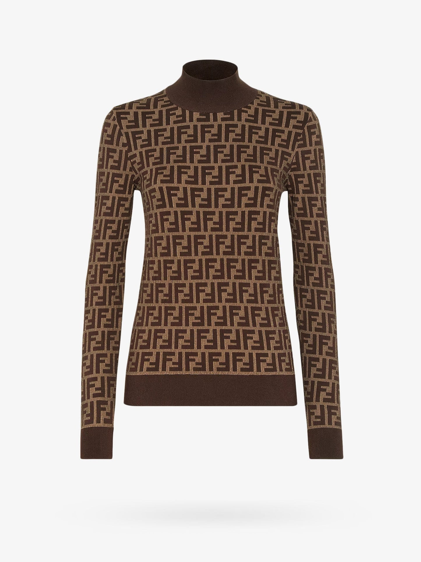 Fendi Cotton Sweater With Ff Motif