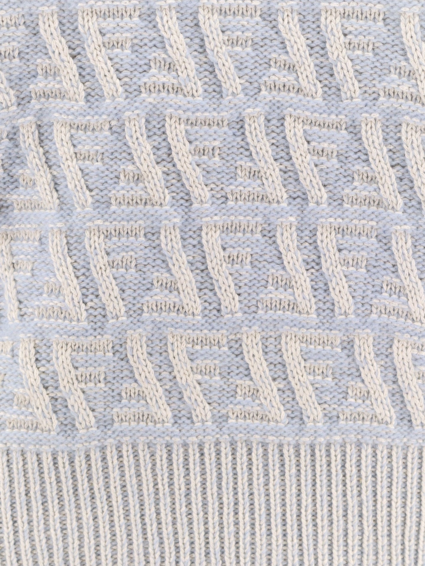 Fendi Ff Wool And Cashmere Crop Sweater