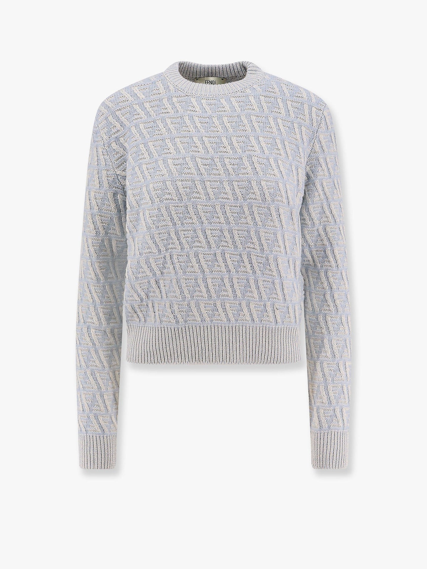 Fendi Ff Wool And Cashmere Crop Sweater