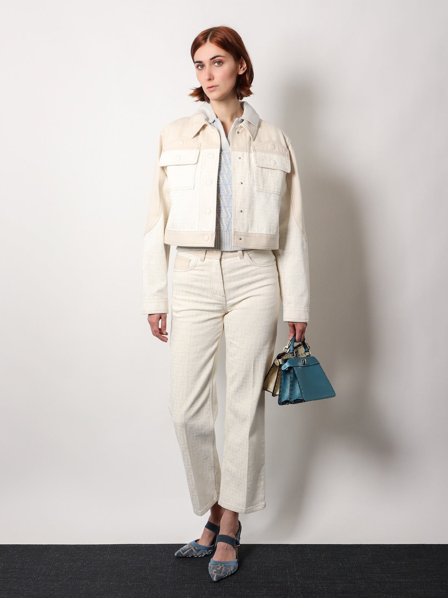 Fendi Ff Cashmere And Wool Polo Shirt