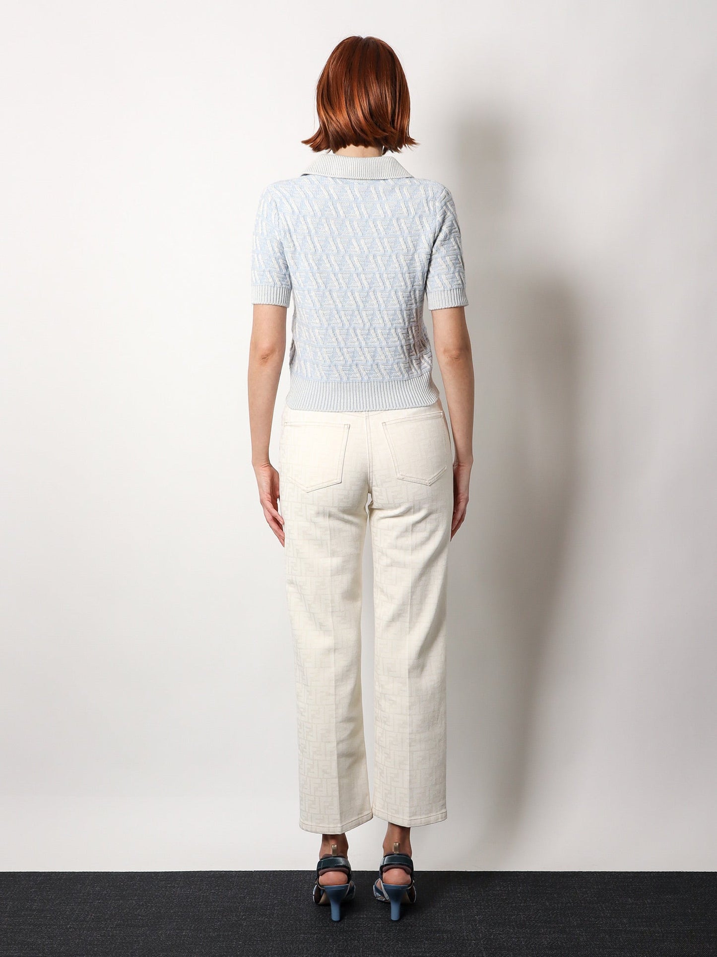 Fendi Ff Cashmere And Wool Polo Shirt