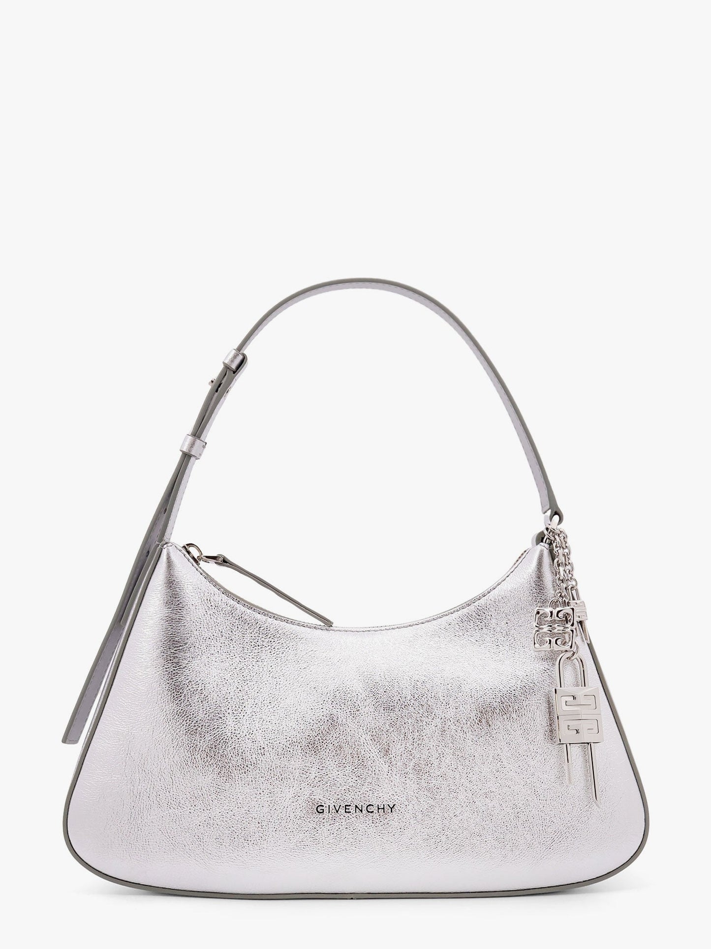 Givenchy Lucky Lock Metallic Leather Shoulder Bag