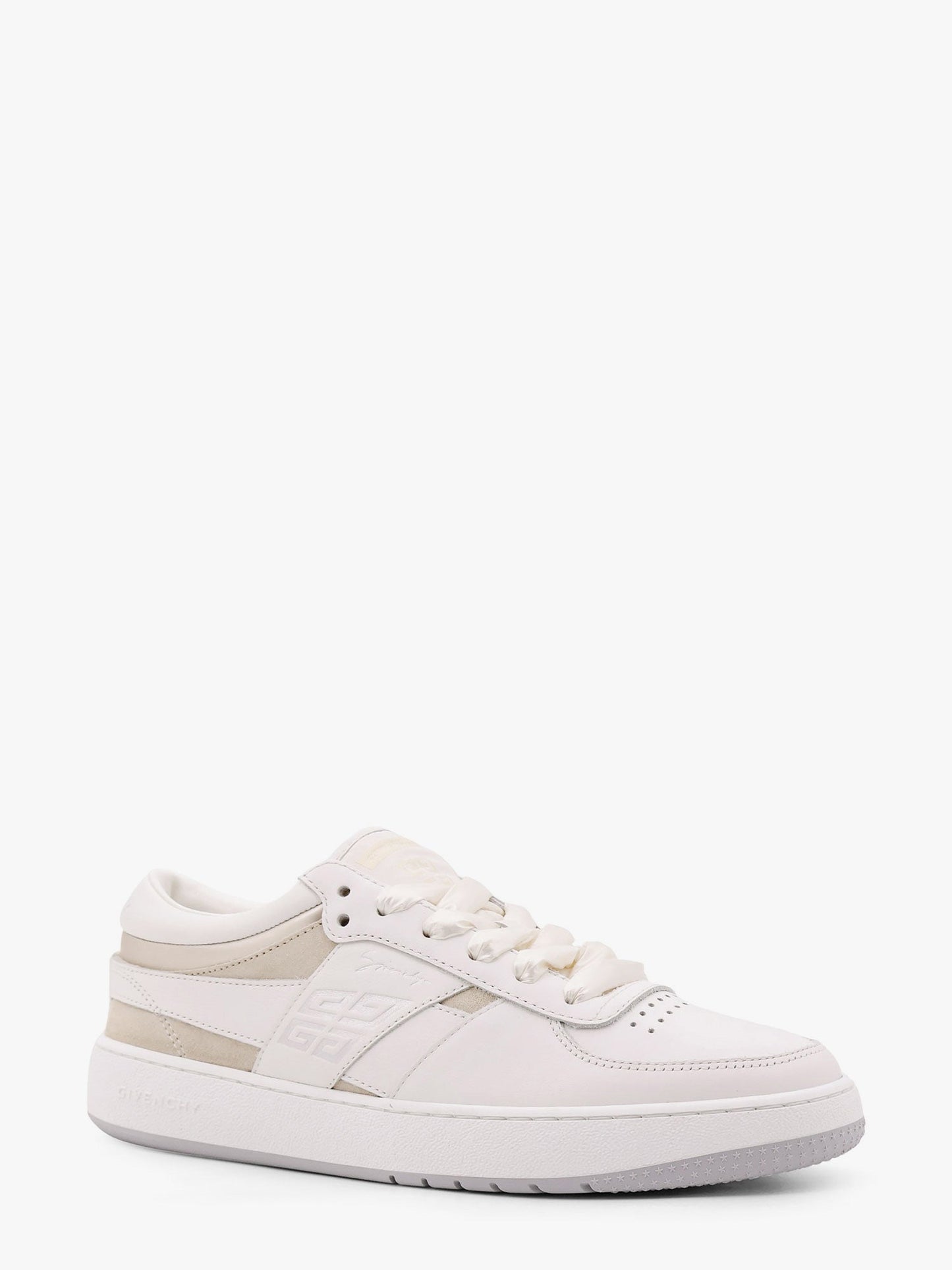 Givenchy G Move Leather And Suede Sneakers With 4g Detail