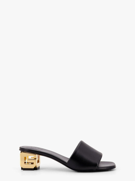 Givenchy Golden G Cube Leather Heel Sandals