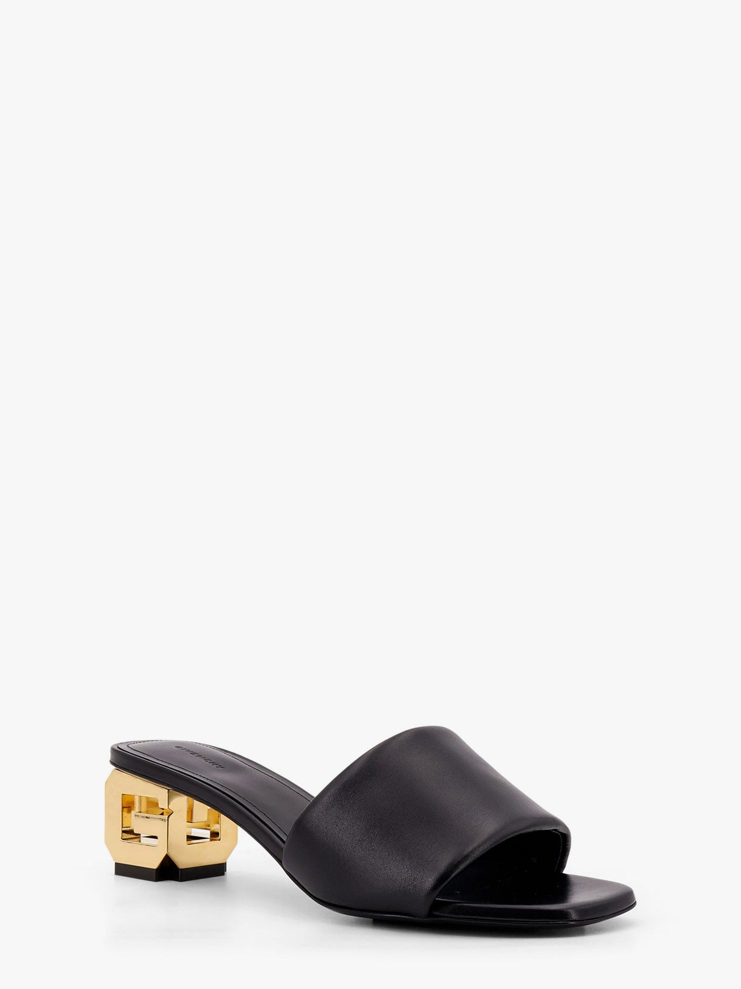 Givenchy Golden G Cube Leather Heel Sandals