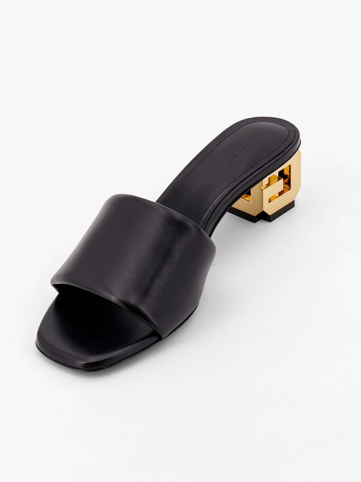 Givenchy Golden G Cube Leather Heel Sandals