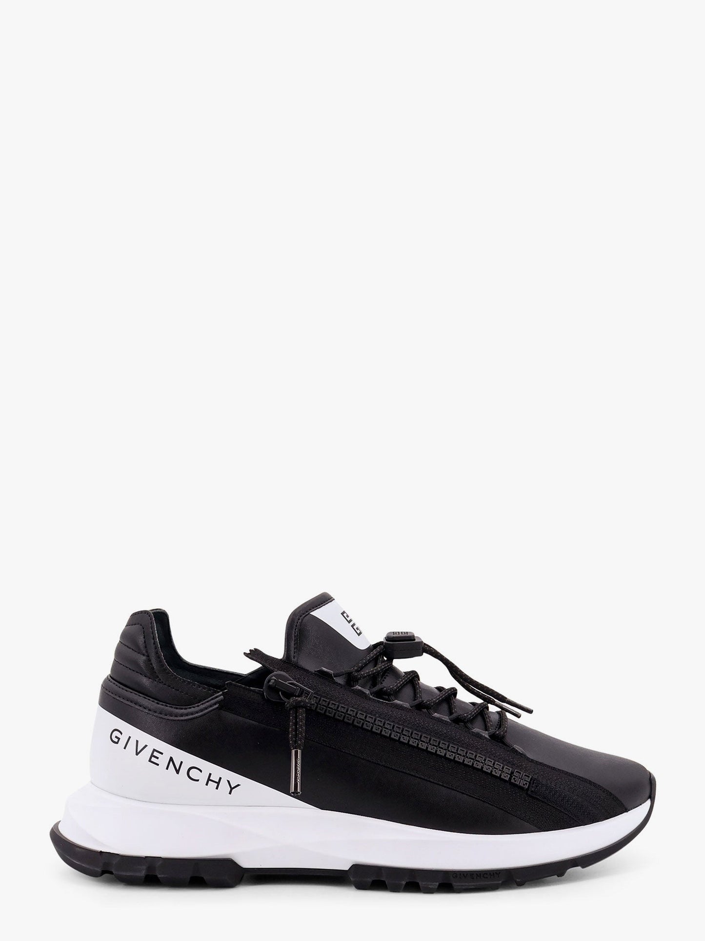Givenchy Spectre Runner Leather Sneakers With 4g Side Zip Detail