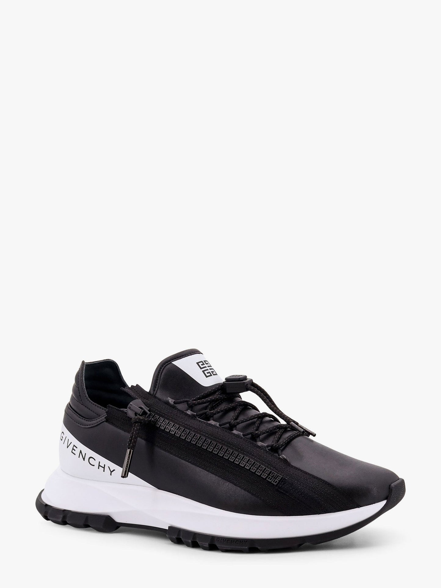 Givenchy Spectre Runner Leather Sneakers With 4g Side Zip Detail