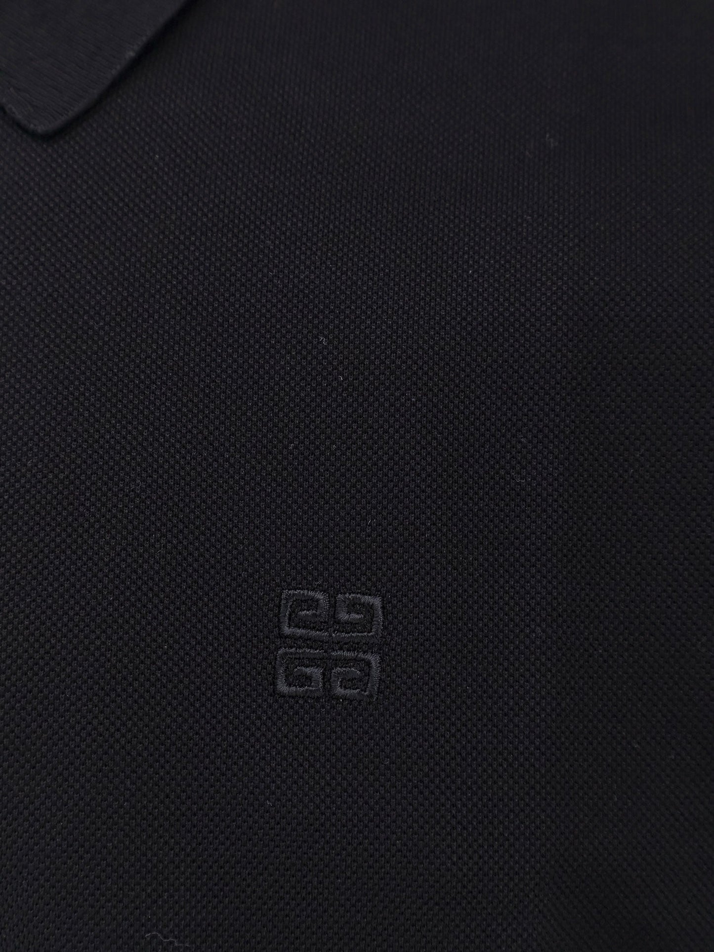 Givenchy Piqué Cotton Polo Shirt With 4g Embroidery