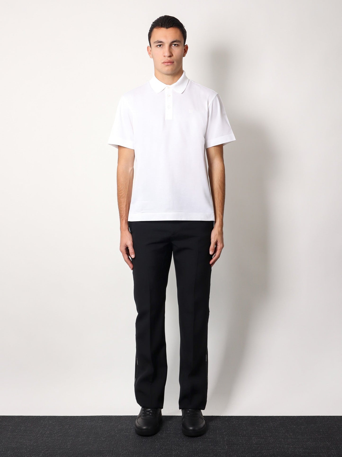 Givenchy Piqué Cotton Polo Shirt With 4g Embroidery