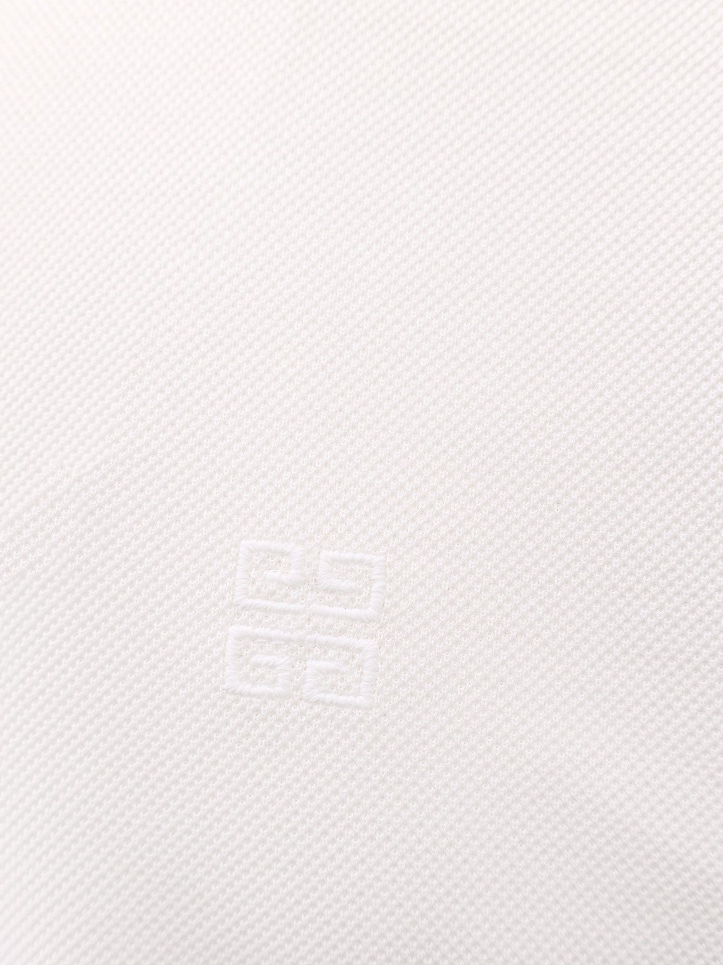 Givenchy Piqué Cotton Polo Shirt With 4g Embroidery