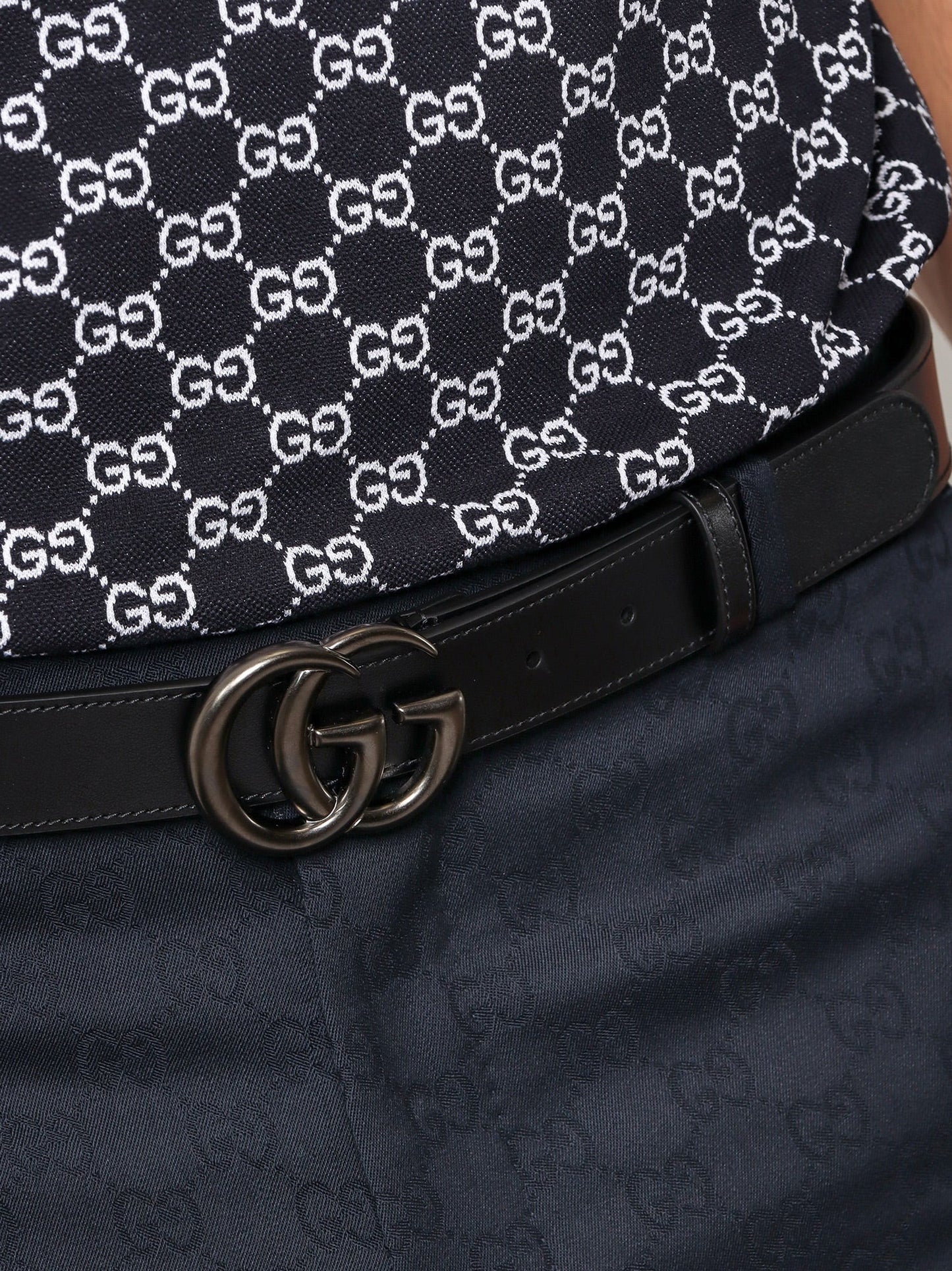 Gucci Gg Marmont Leather Belt