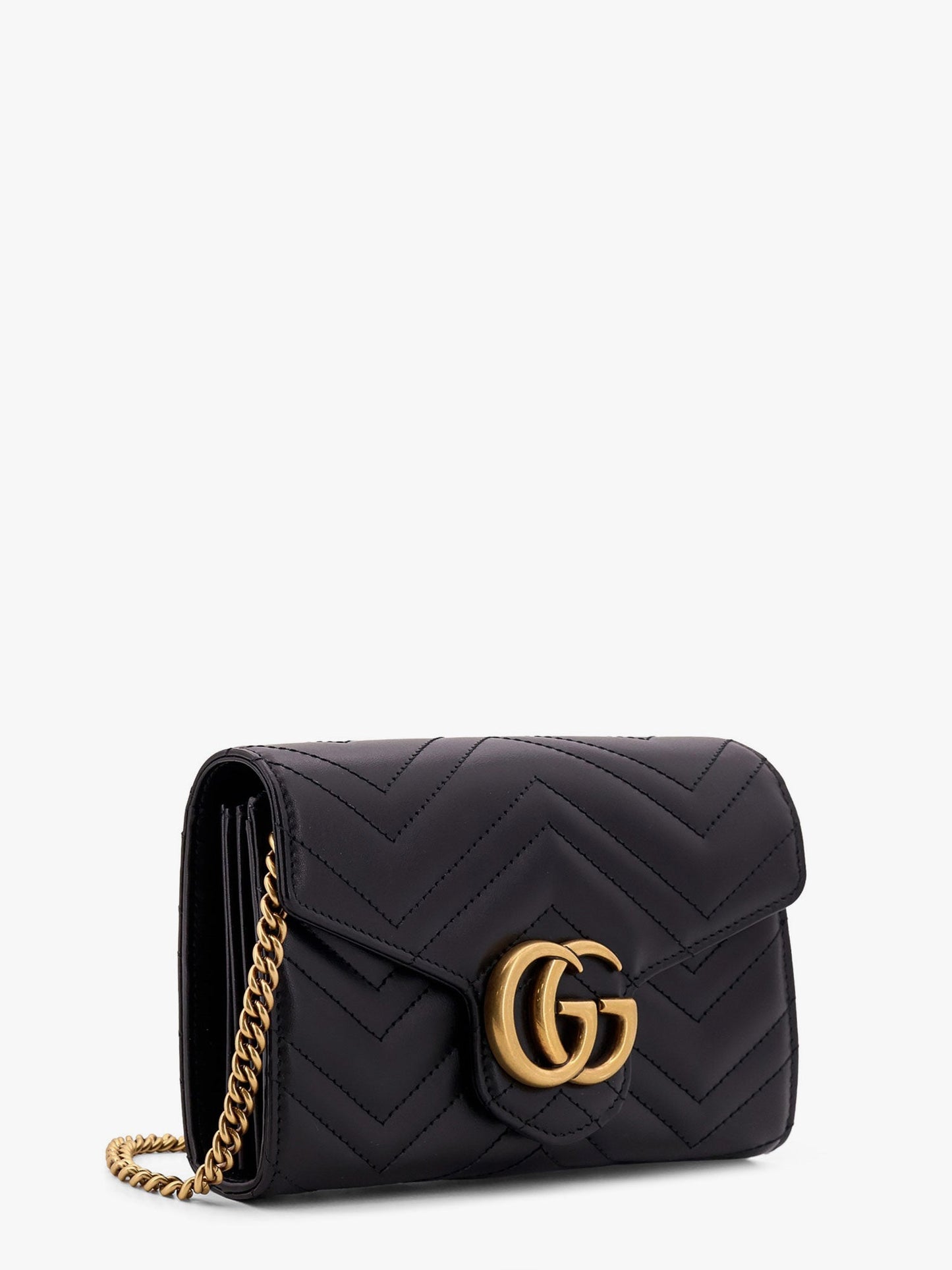 Gucci Gg Marmont Matelass�� Leather Shoulder Bag With Frontal Logo