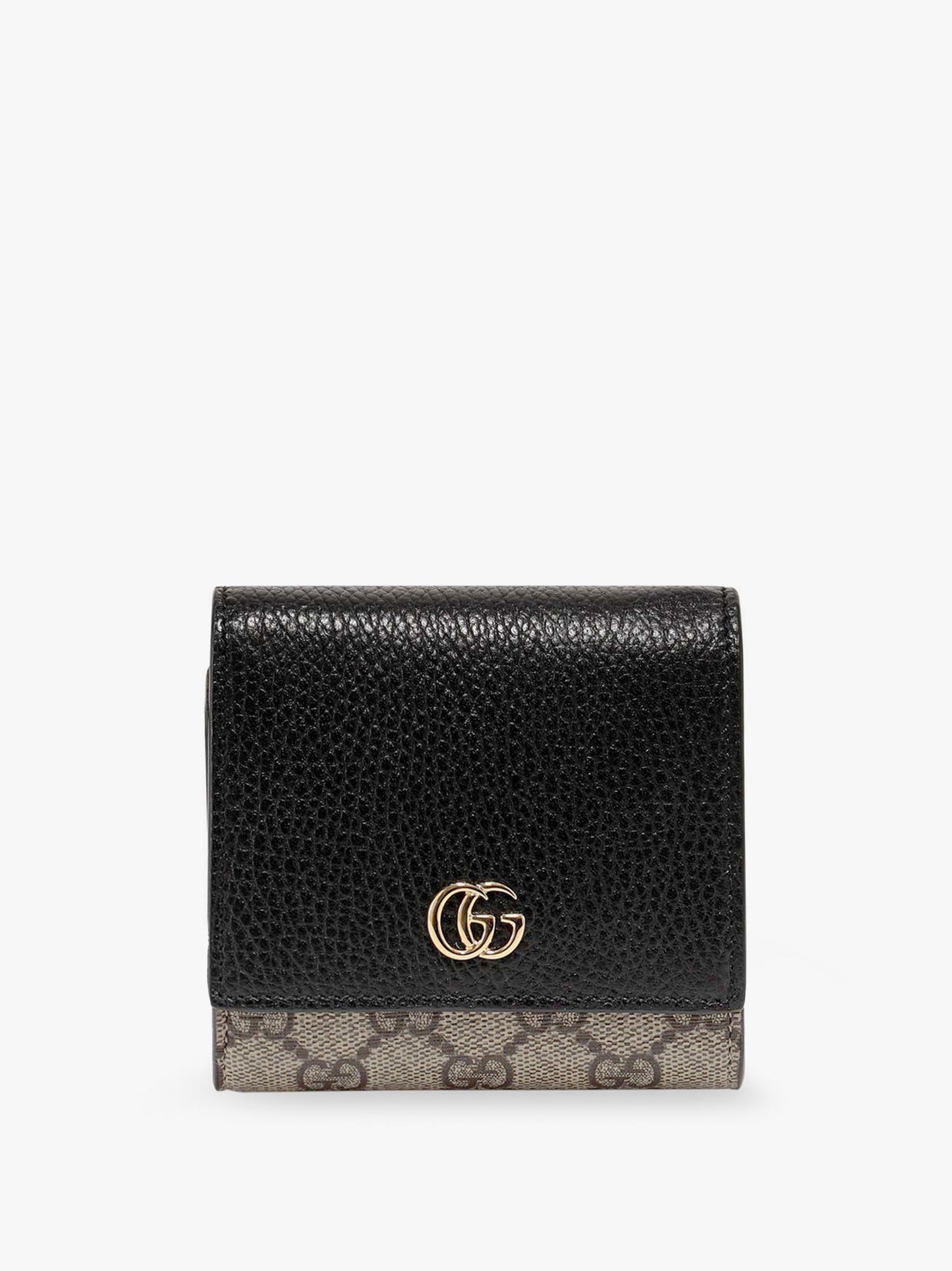 Gucci Supreme Gg Fabric And Leather Wallet
