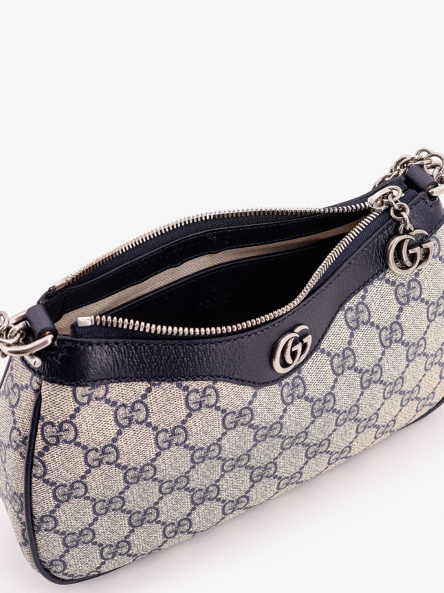 Gucci Ophidia Gg Supreme Fabric And Leather Shoulder Bag