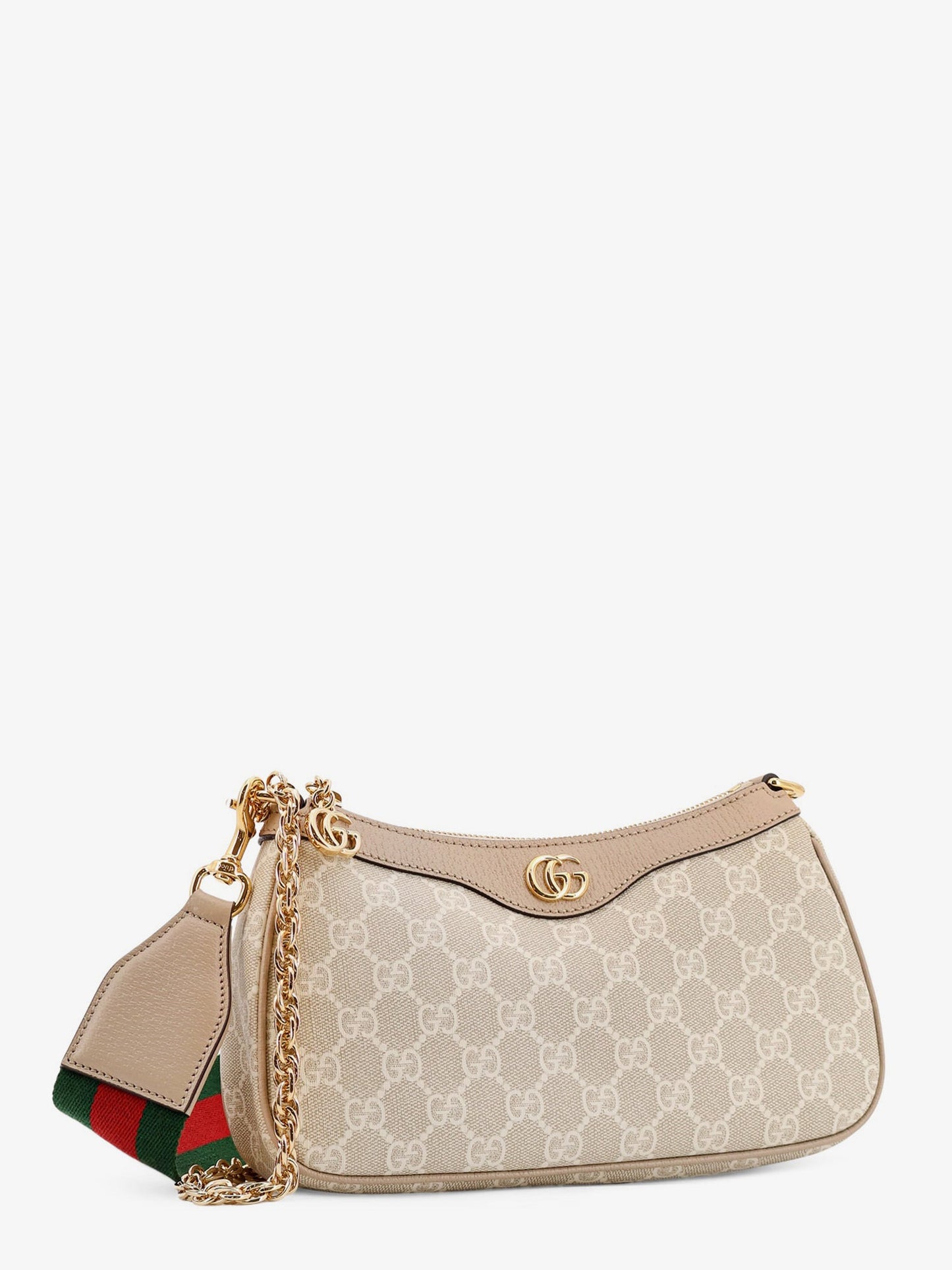 Gucci Ophidia Shoulder Bag In Gg Supreme Fabric And Leather