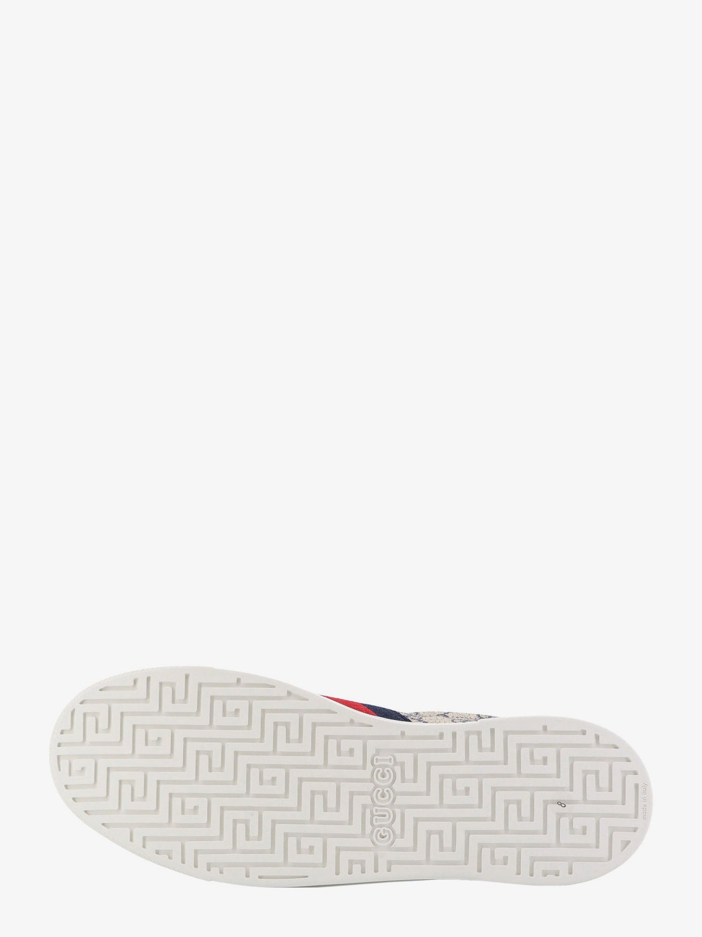Gucci Gg Supreme Fabric Sneakers With Lateral Web Band