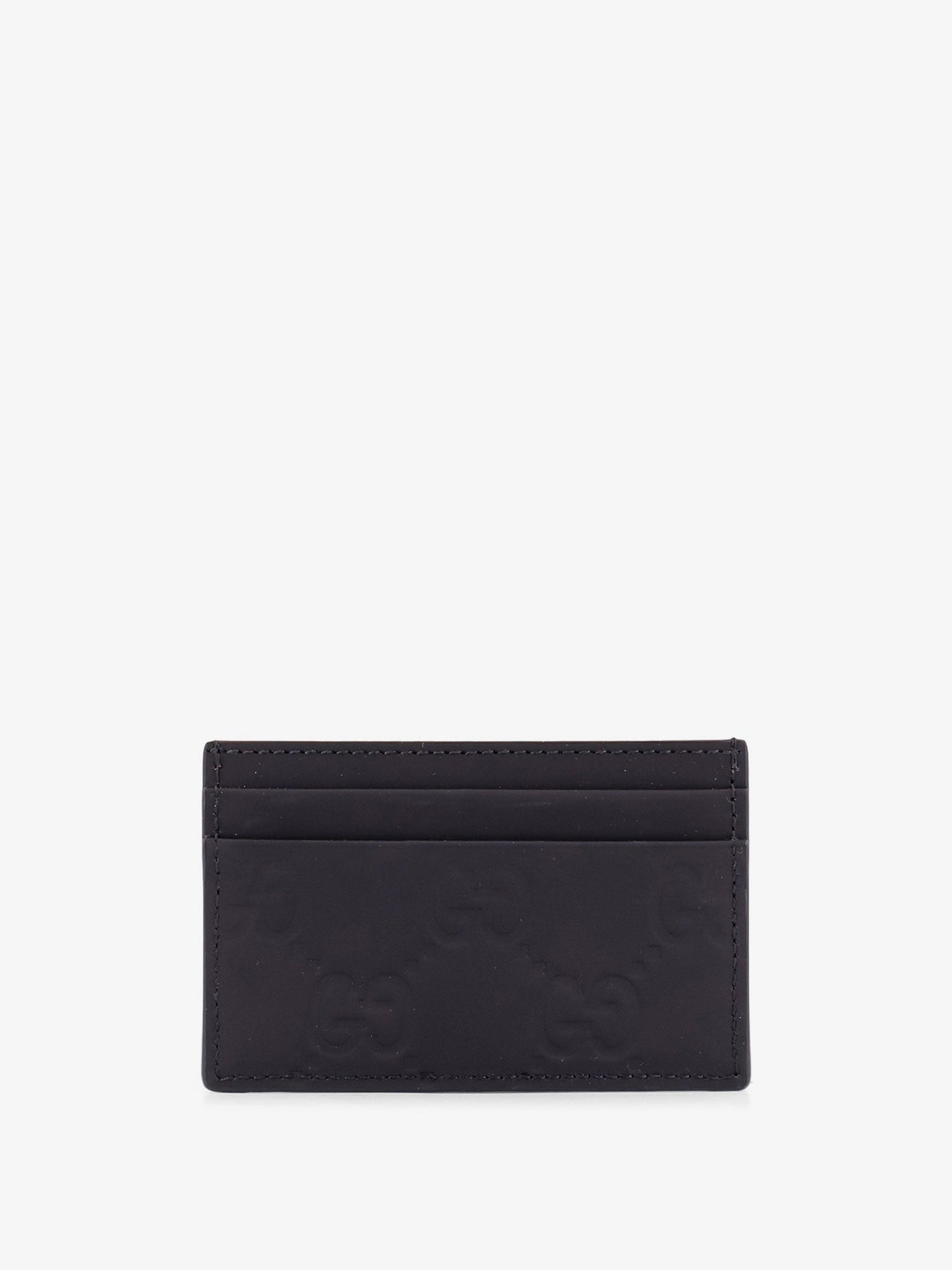Gucci Rubber Card Holder With Gg Motif