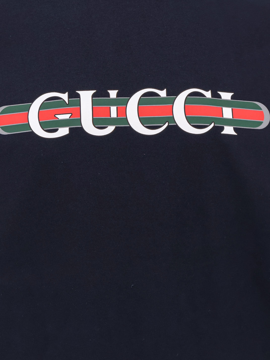 Gucci Cotton Jersey T Shirt With Lettering Logo