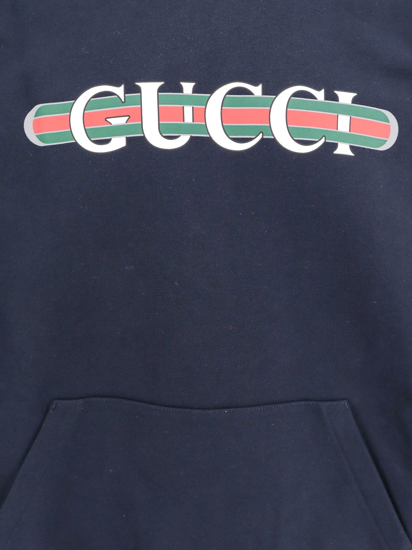 Gucci Cotton Sweatshirt With Gucci Web Print
