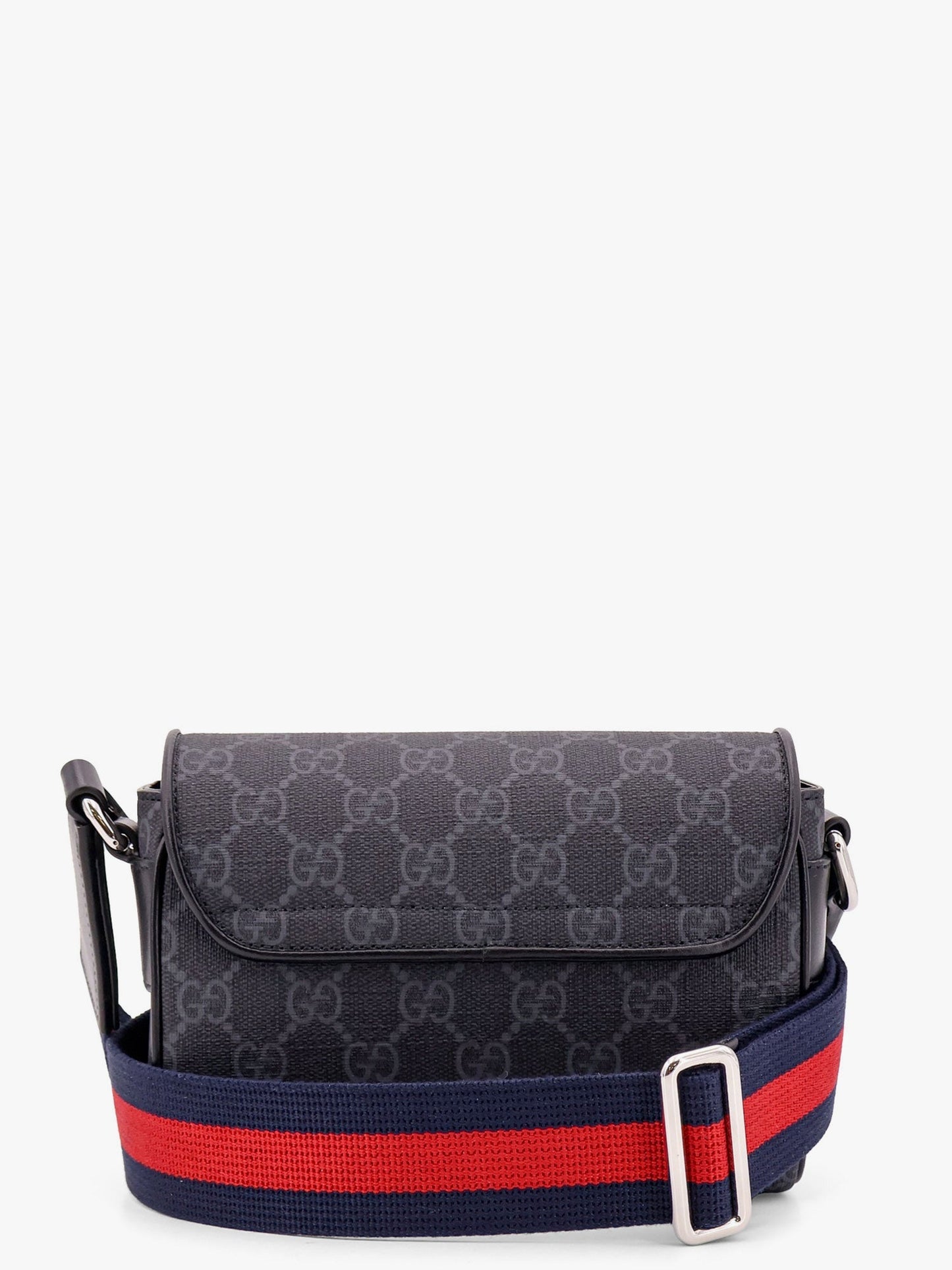 Gucci Gg Supreme Fabric And Leather Shoulder Bag