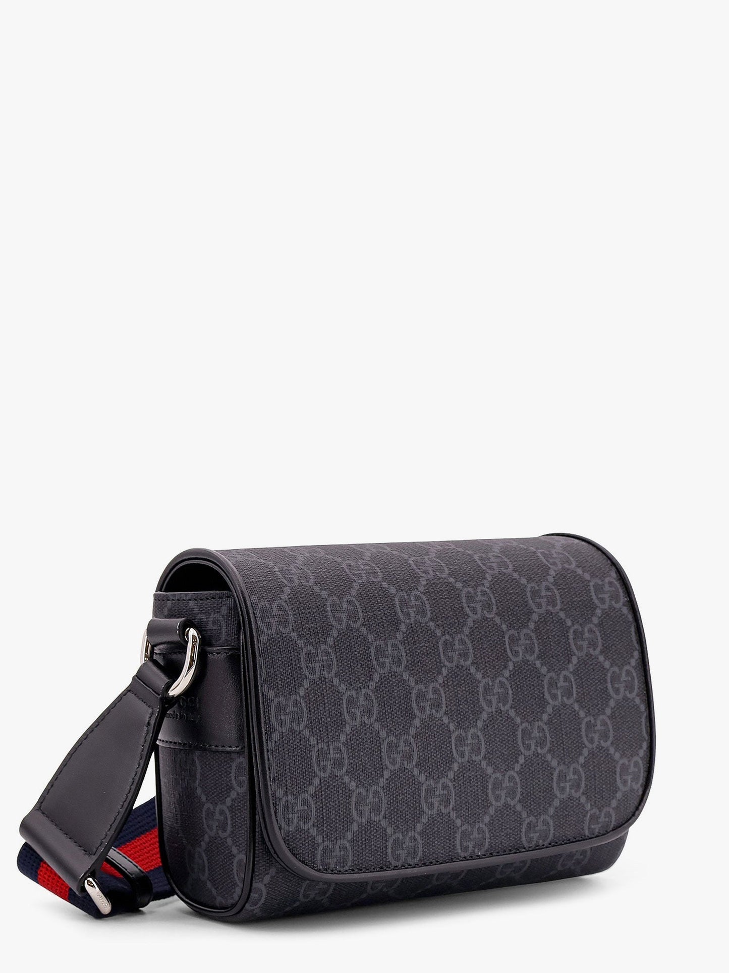 Gucci Gg Supreme Fabric And Leather Shoulder Bag