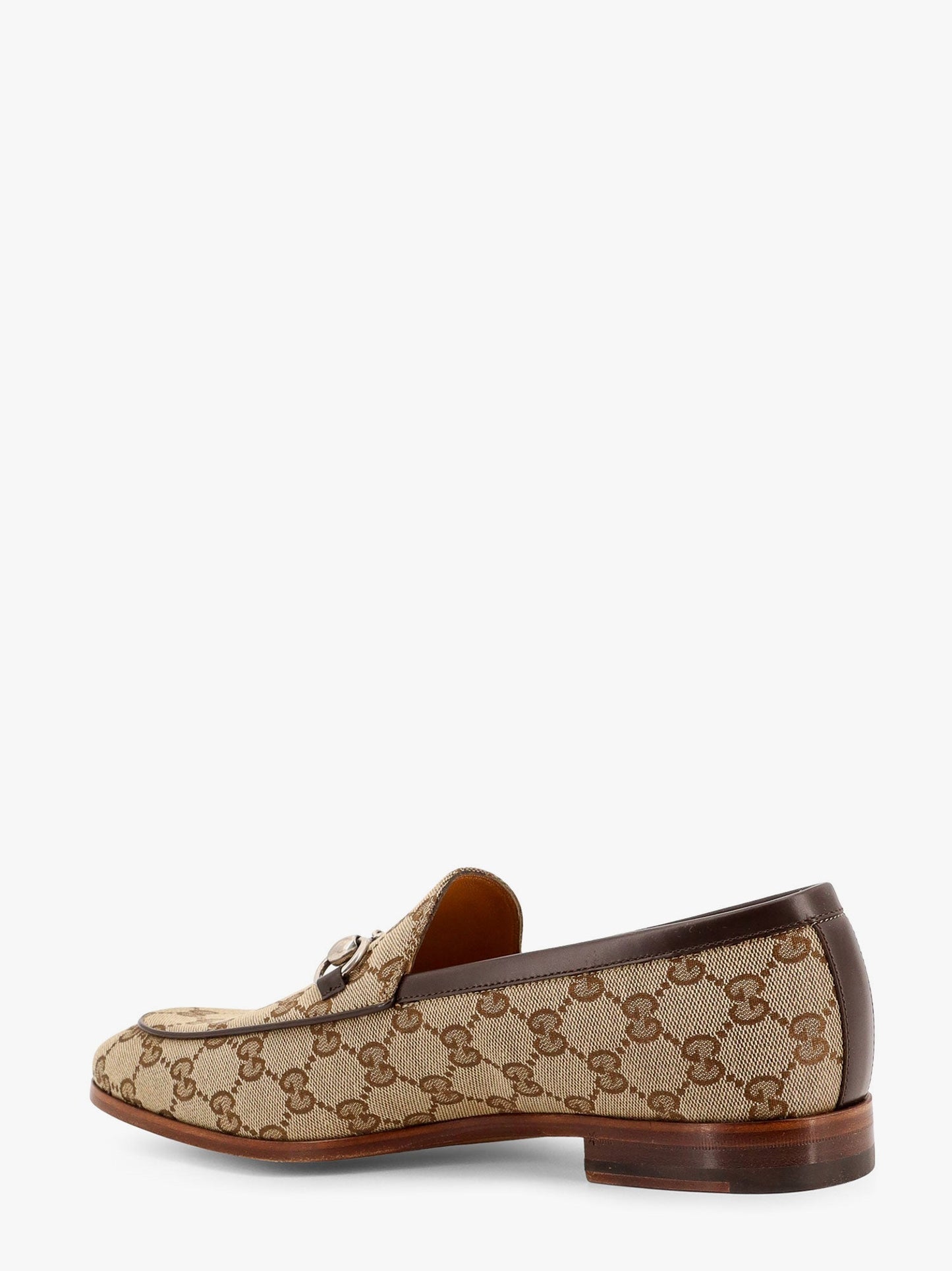Gucci Gg Supreme Fabric And Leather Loafer