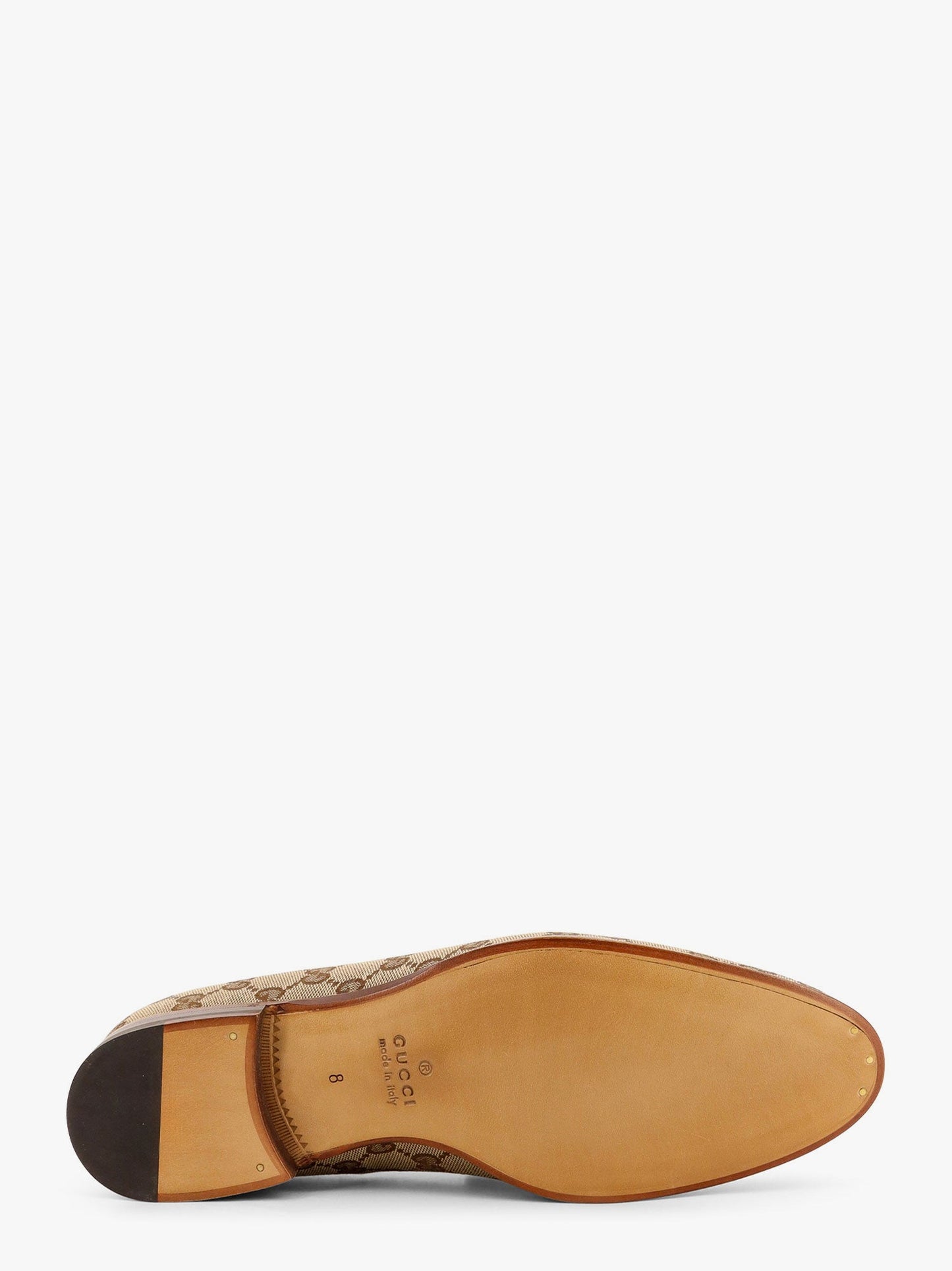 Gucci Gg Supreme Fabric And Leather Loafer