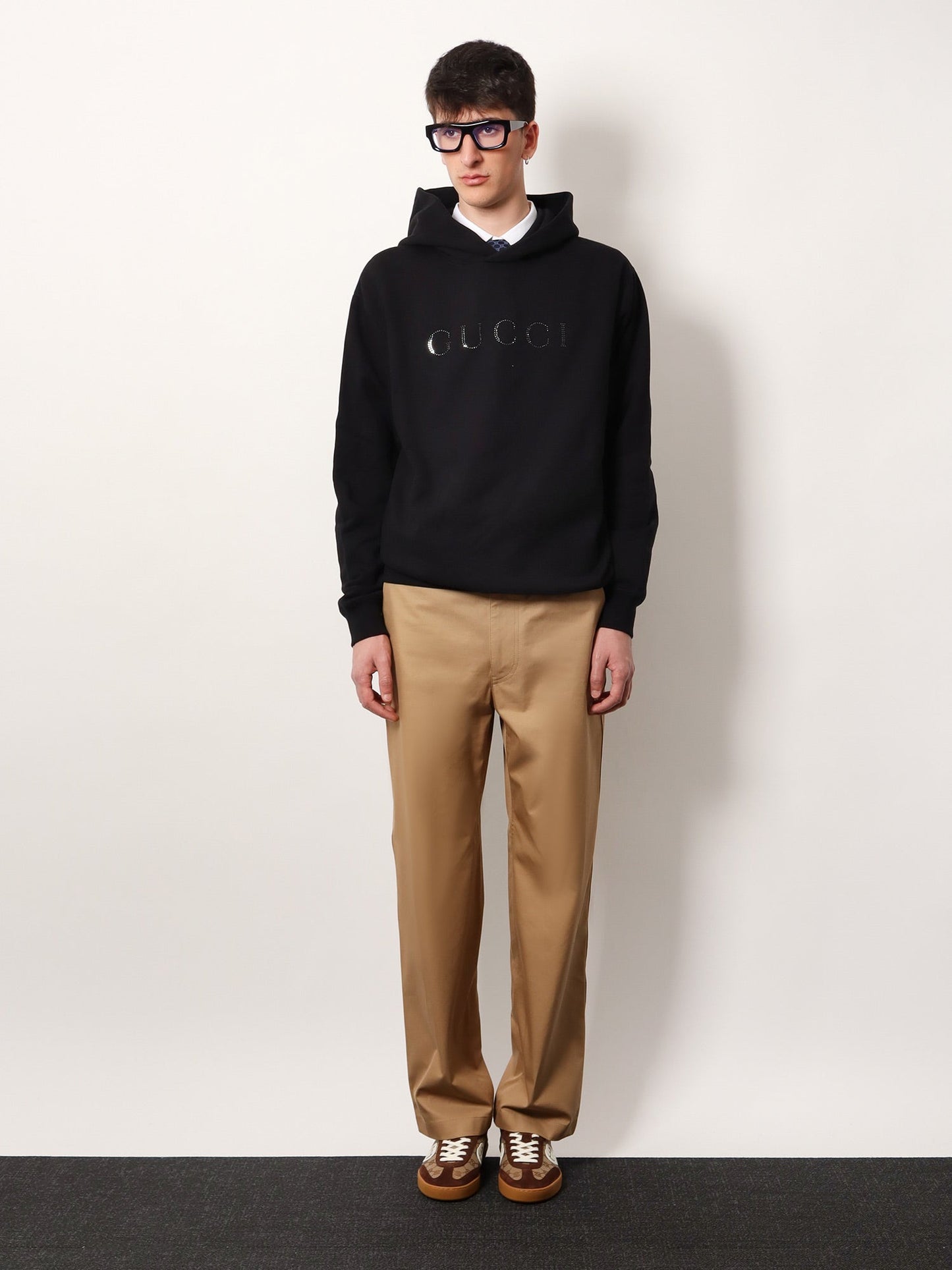 Gucci Cotton Sweatshirt With Frontal Logo