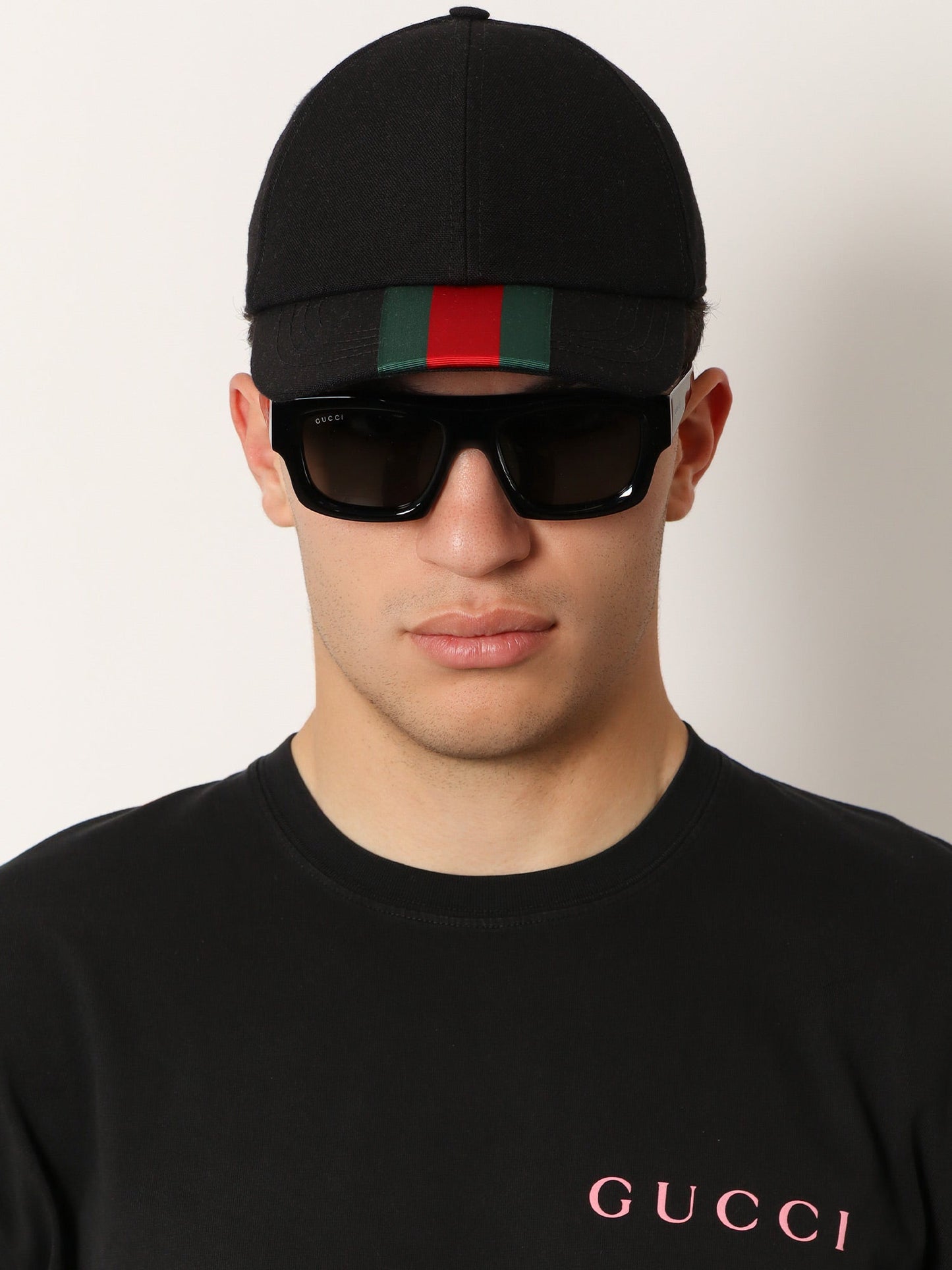 Gucci Peaked Hat With Web Detail