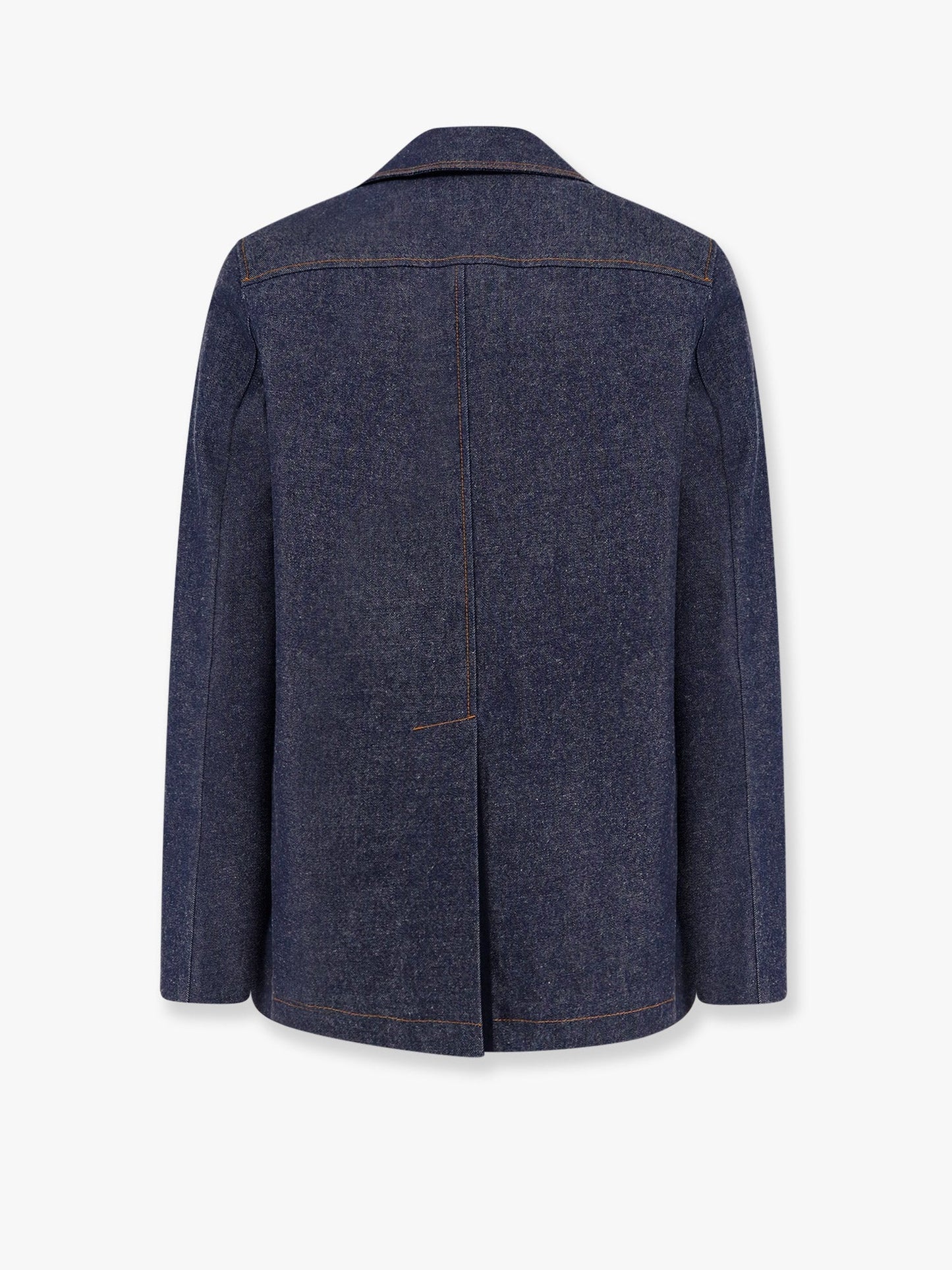 Gucci Denim Peacoat With Contrasting Stitching