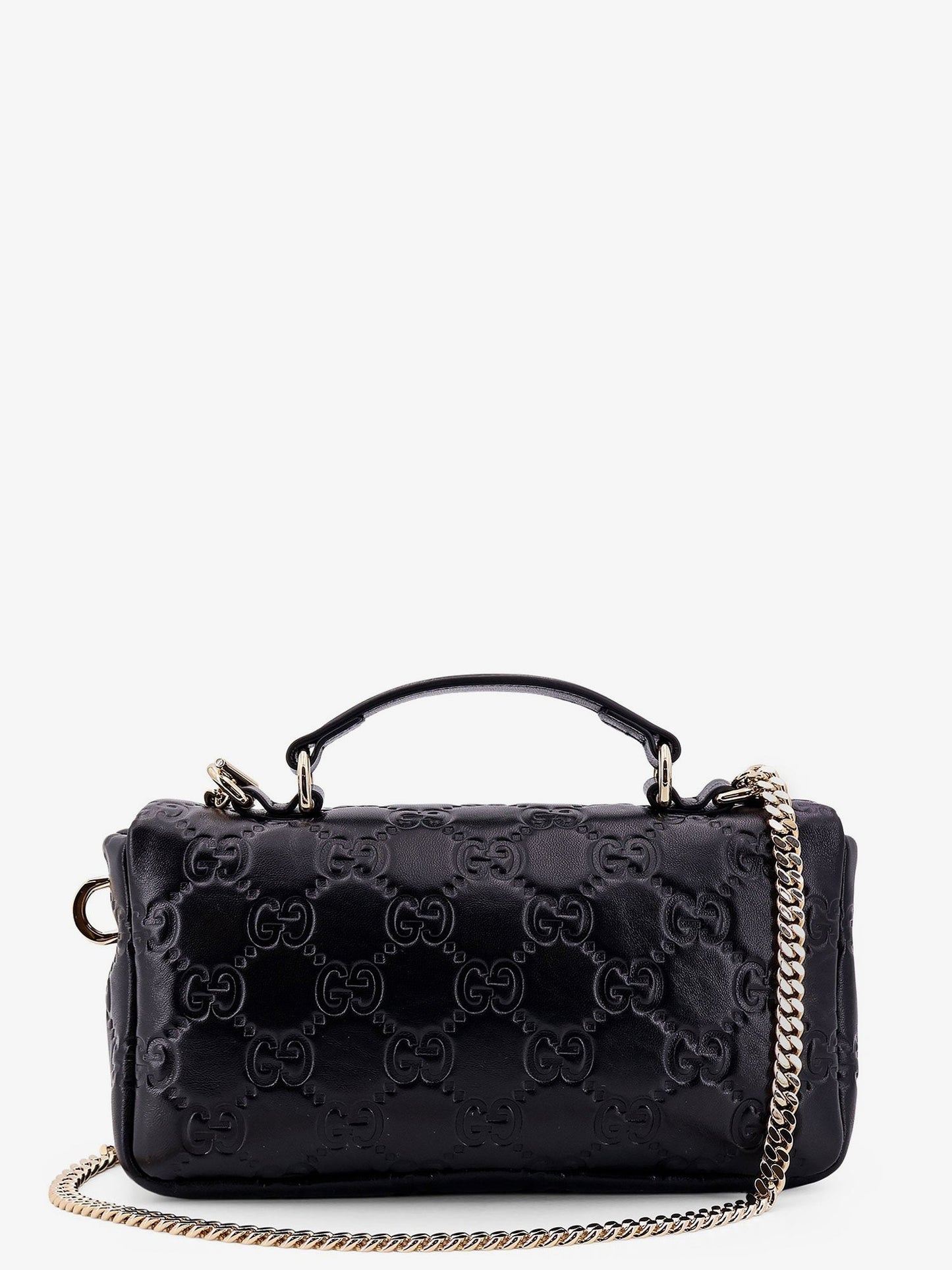 Gucci Mini Gg Milano Leather Handbag With All Over Gg Motif