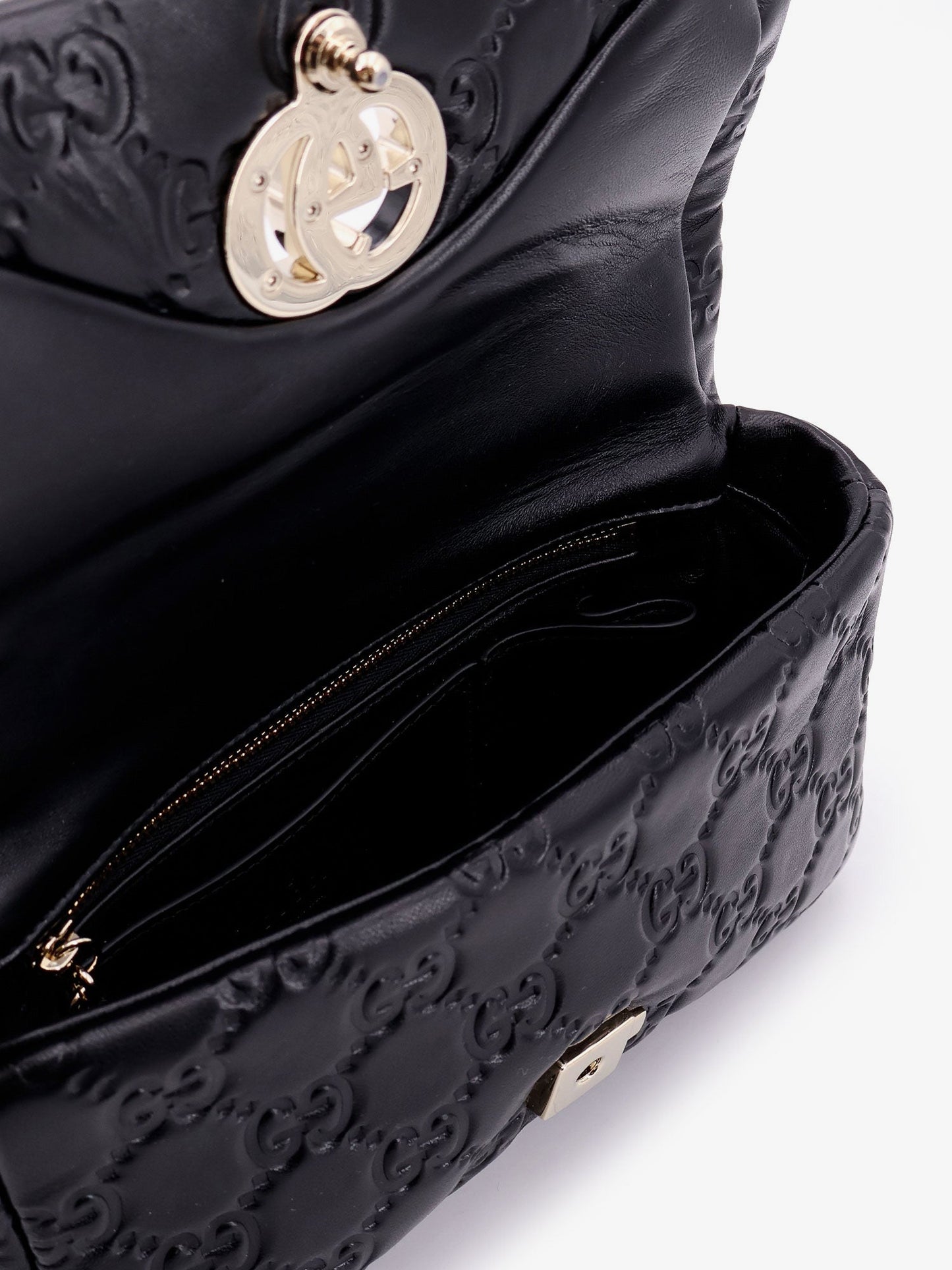 Gucci Mini Gg Milano Leather Handbag With All Over Gg Motif