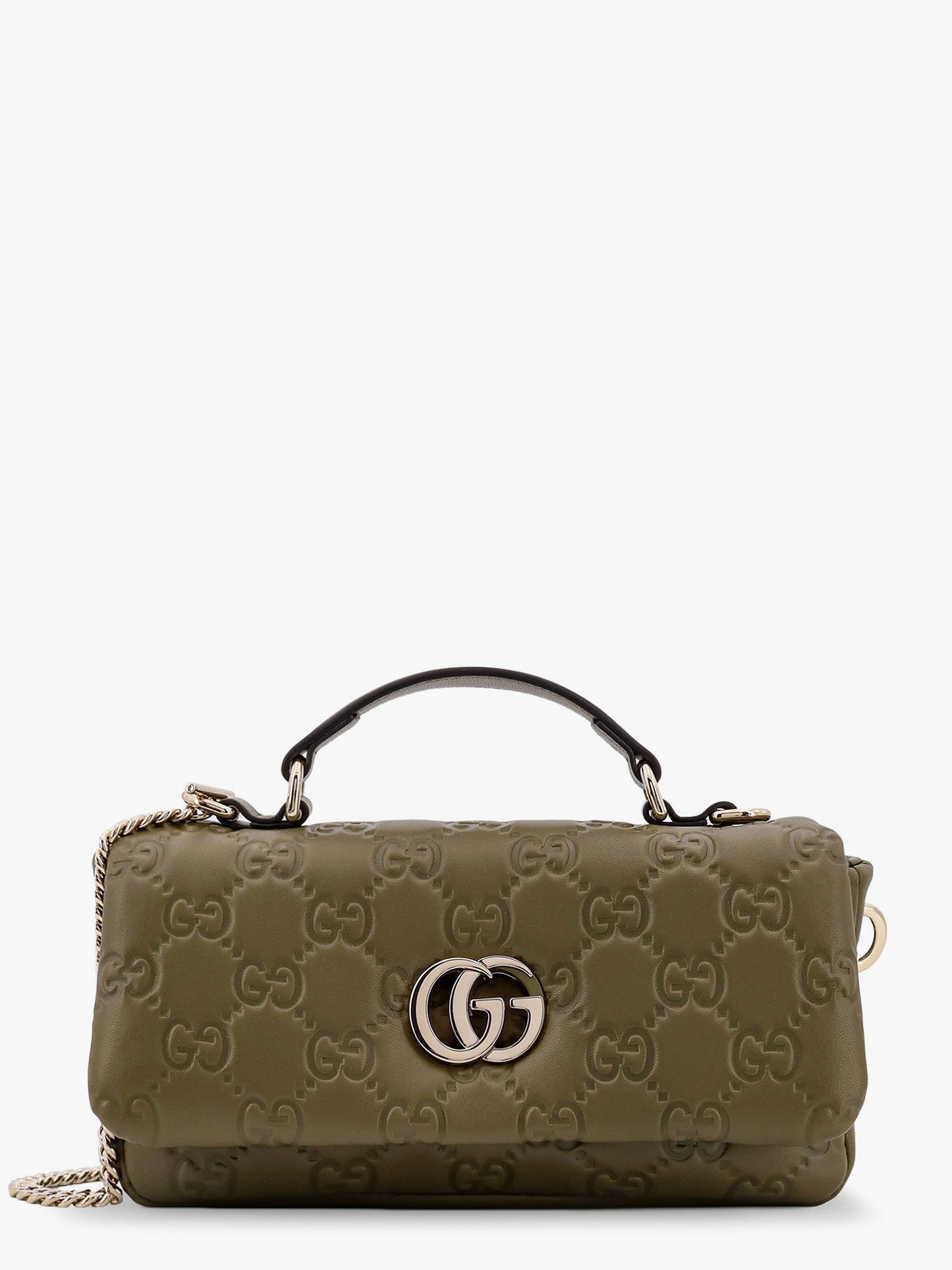 Gucci Mini Gg Milano Leather Handbag With All Over Gg Motif