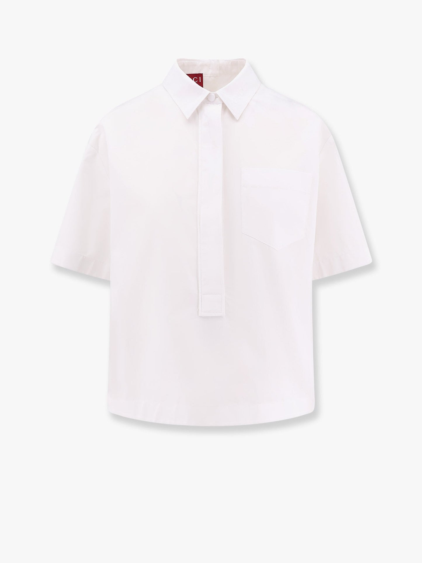 Gucci Cotton Shirt With Embossed Logo