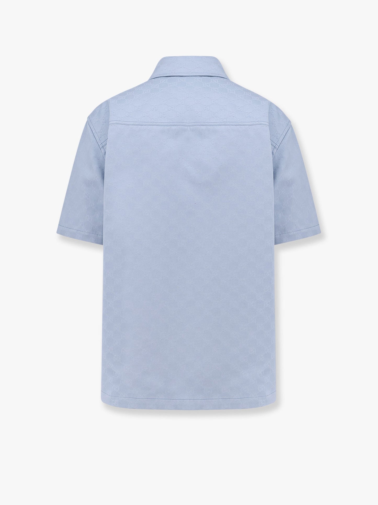 Gucci Gg Jacquard Oversize Cotton Shirt