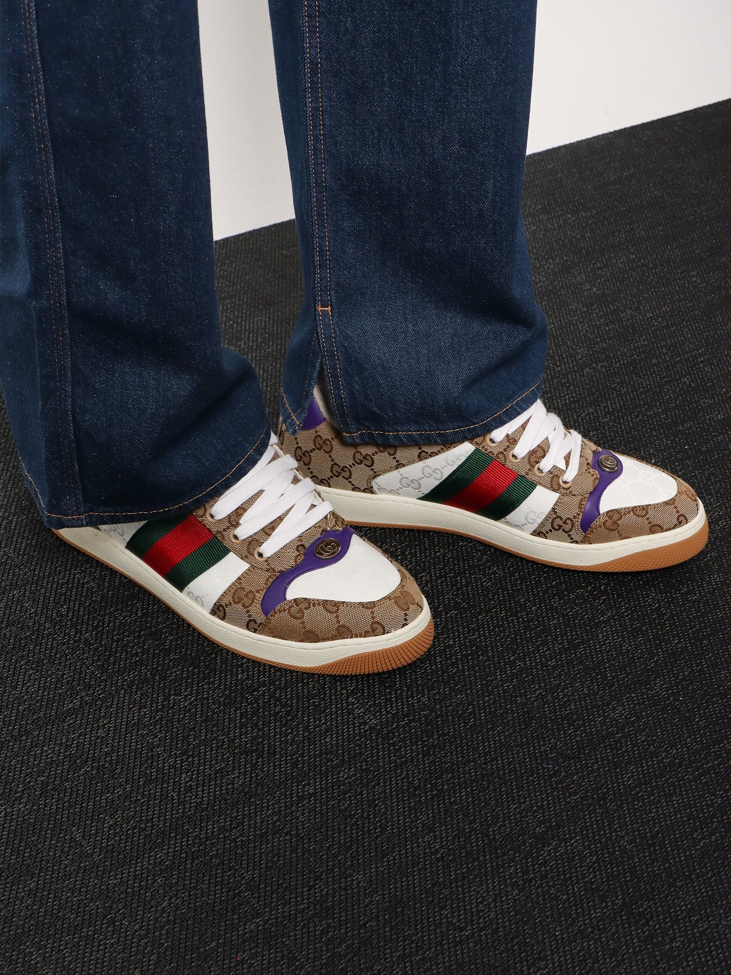 Gucci Screener Gg Original Fabric Sneakers