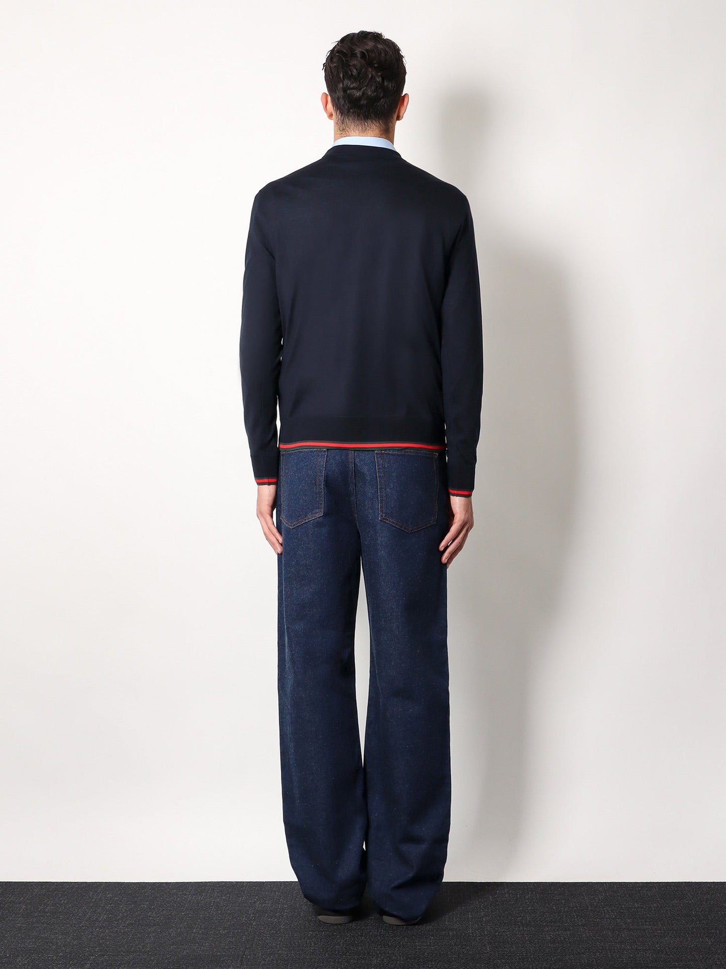 Gucci Fine Wool Sweater With Web Motif